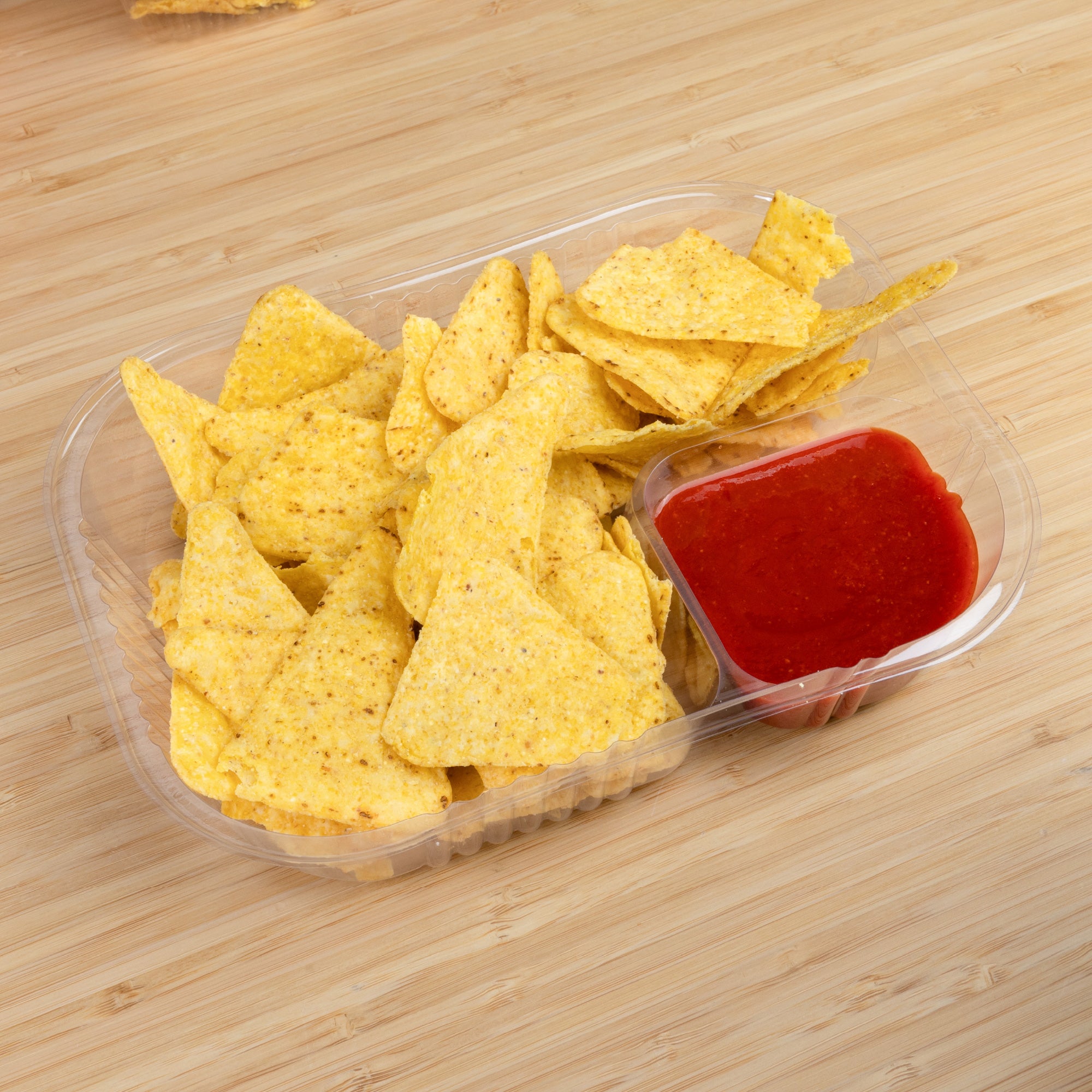 Dexlo Large Two-compartment Nacho Trays- 500/Pack