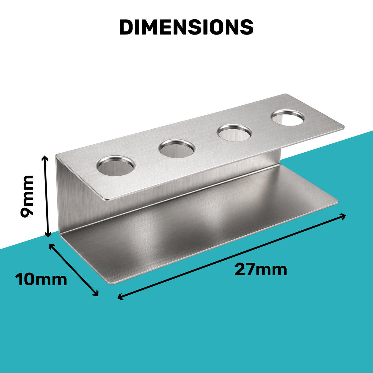 DIMENSIONS 9mm x 10mm x 27mm