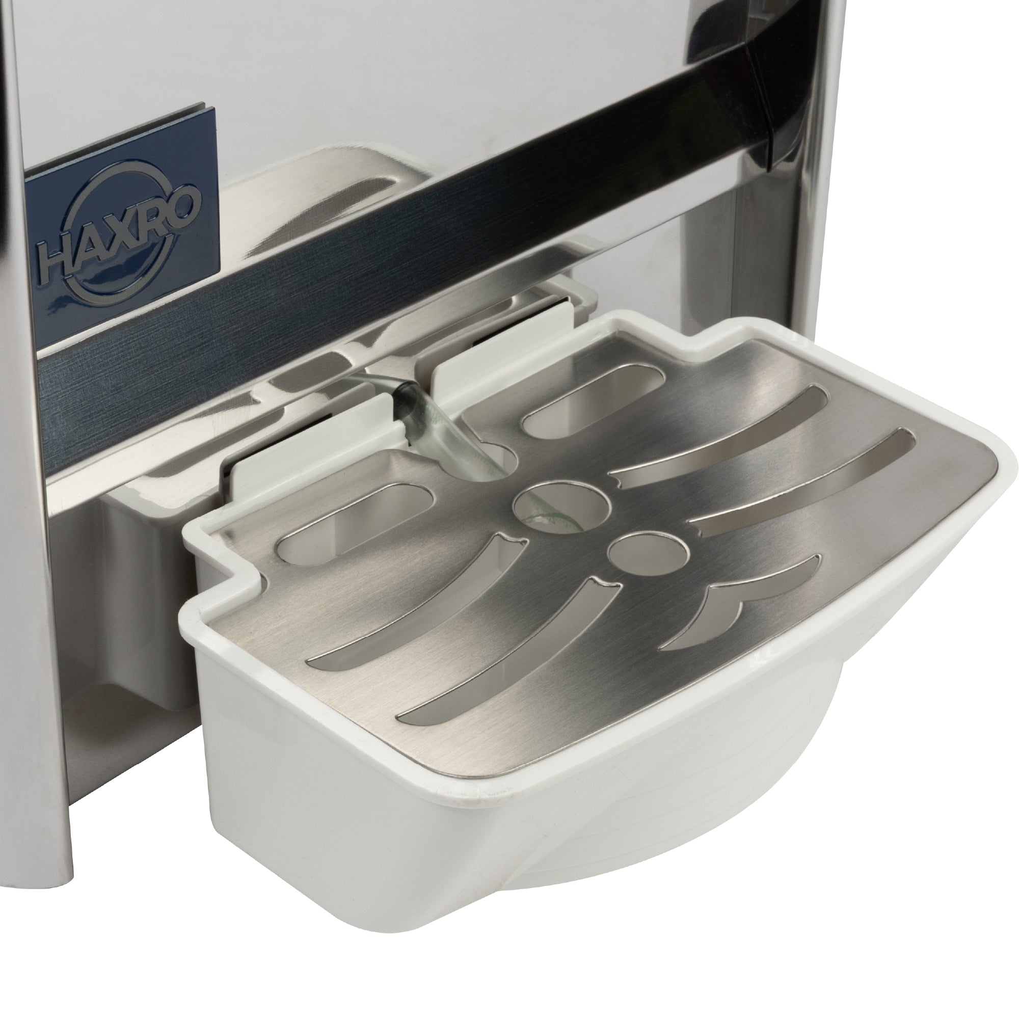 Haxro Juice Dispenser drip tray and tap – stainless steel easy-clean design