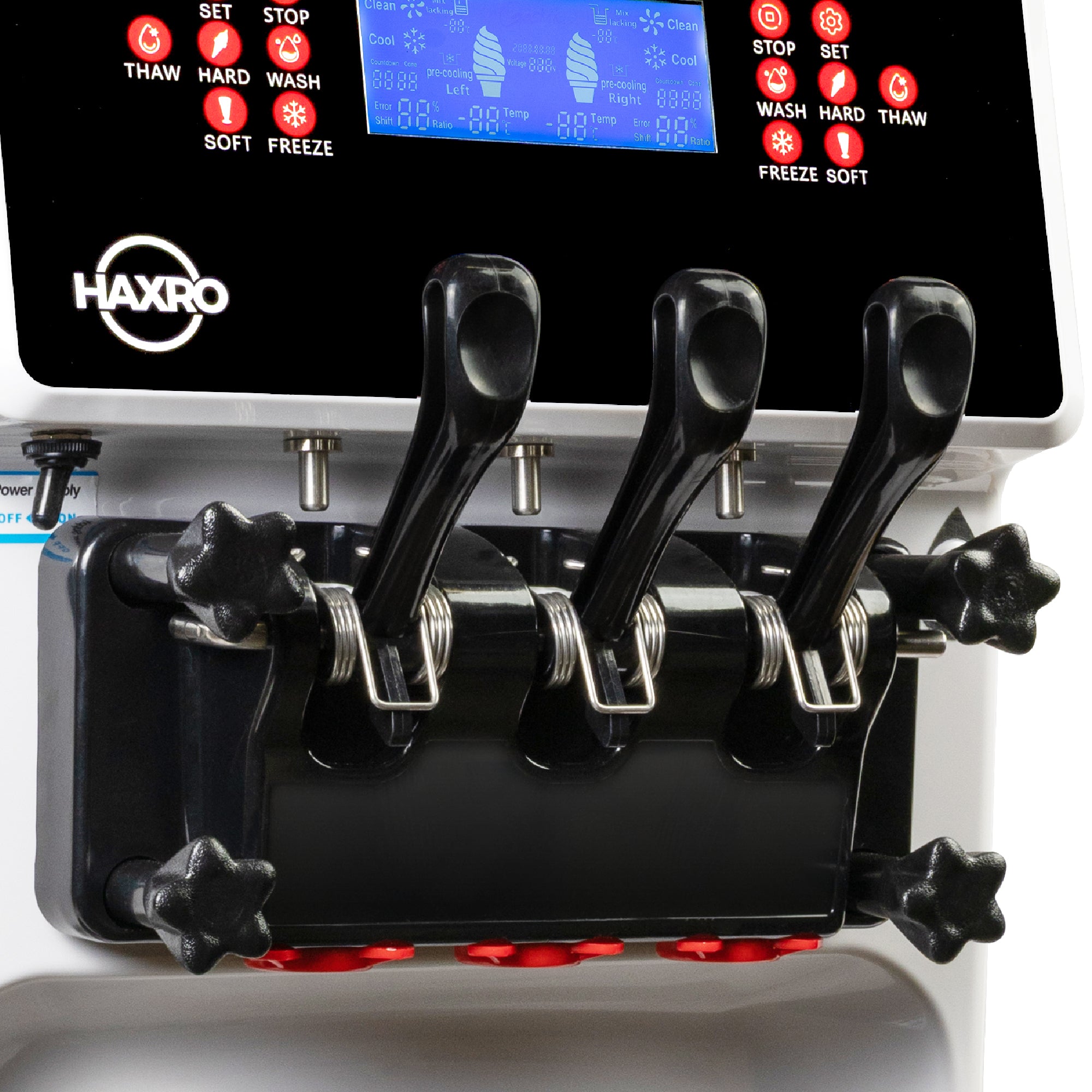 Haxro Triple Soft Serve Ice Cream Machine  6L × 3