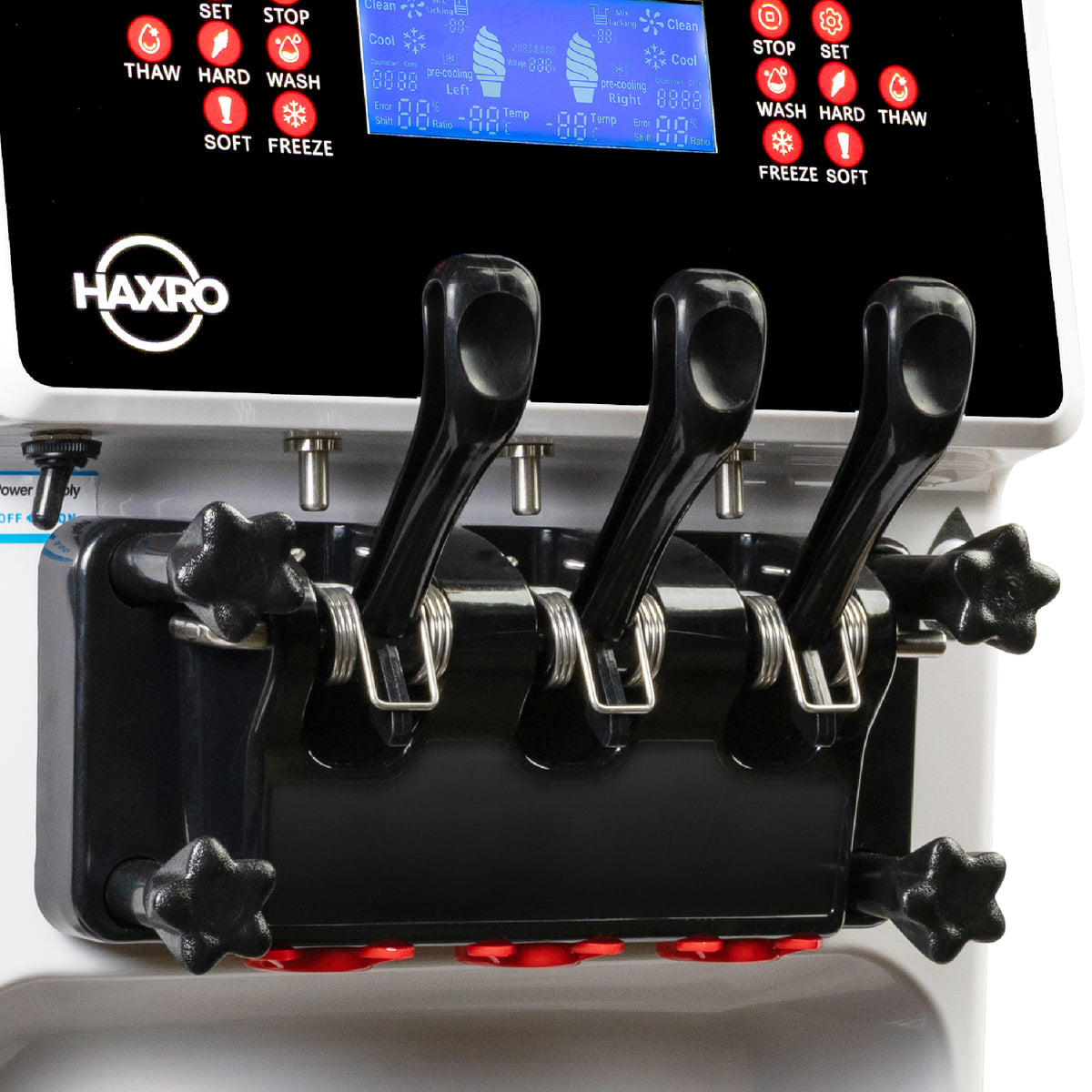 HAXRO Triple Soft Serve Ice Cream Machine 6L × 3
