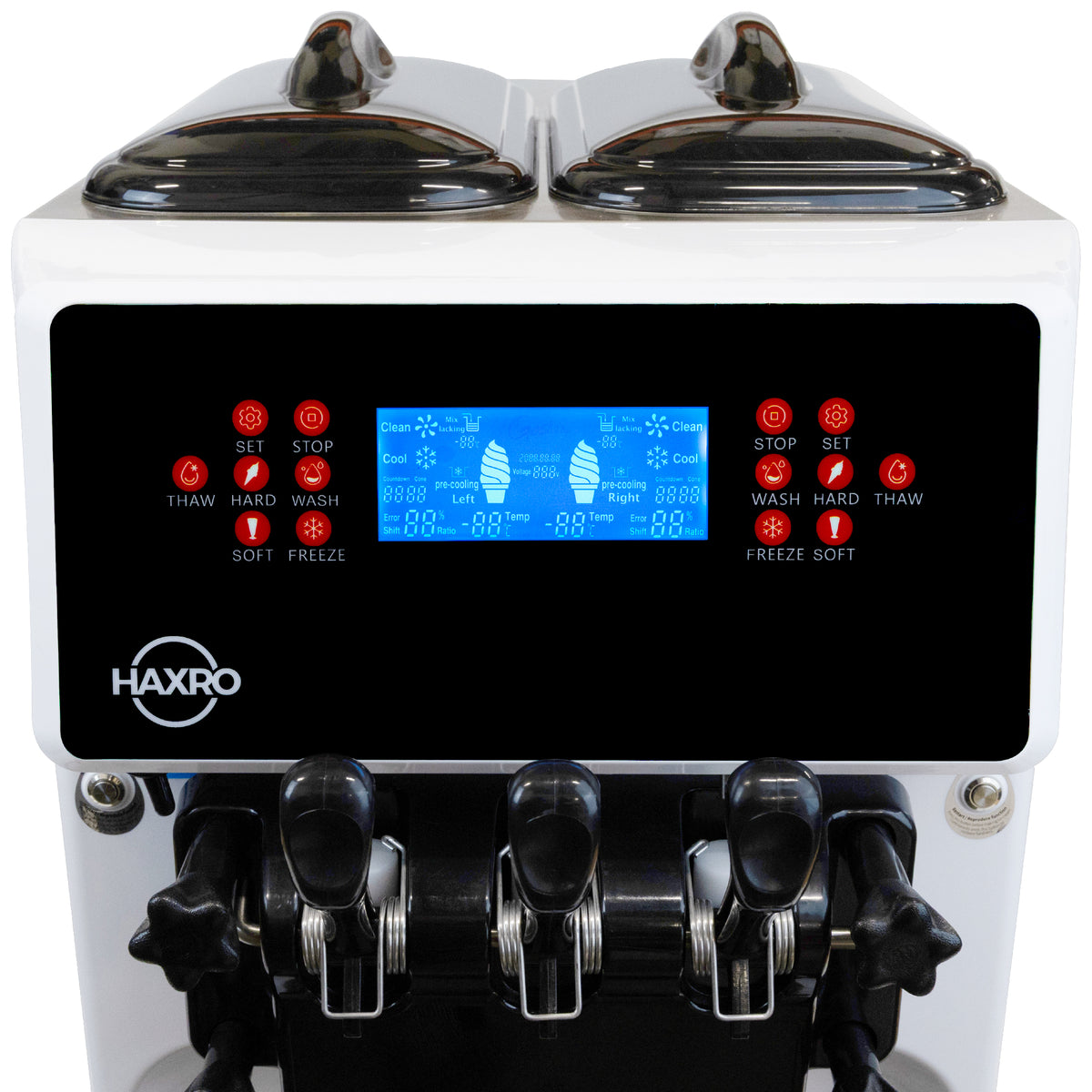 HAXRO Triple Soft Serve Ice Cream Machine 6L × 3
