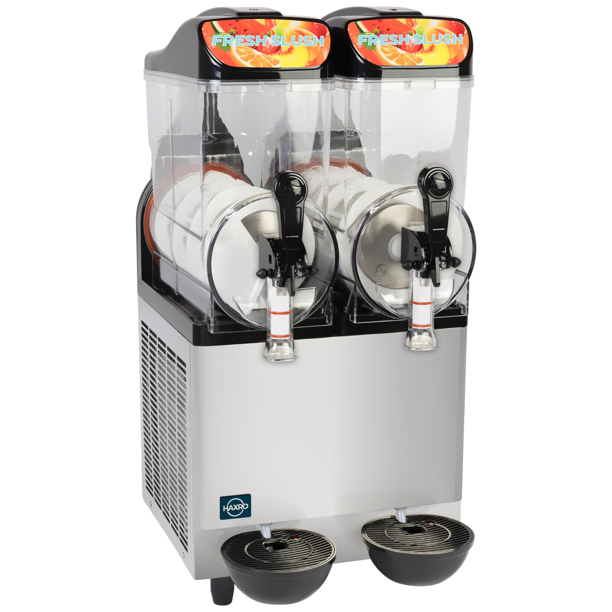 HAXRO Commercial Twin Slush Machine 2 x 12L 2-in-1