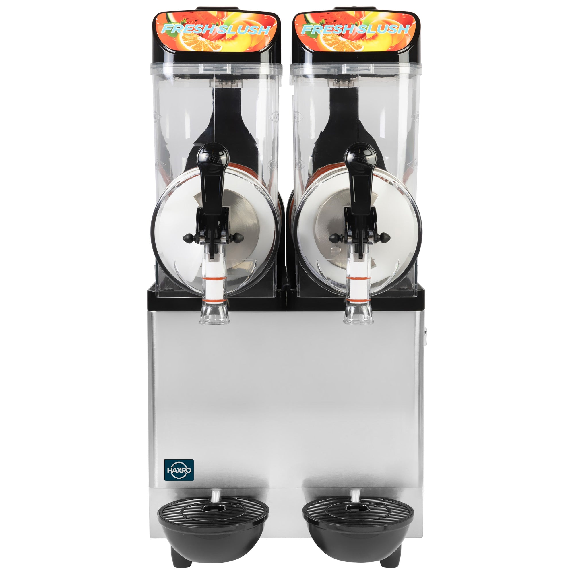 HAXRO Commercial Twin Slush Machine 2 x 12L 2-in-1