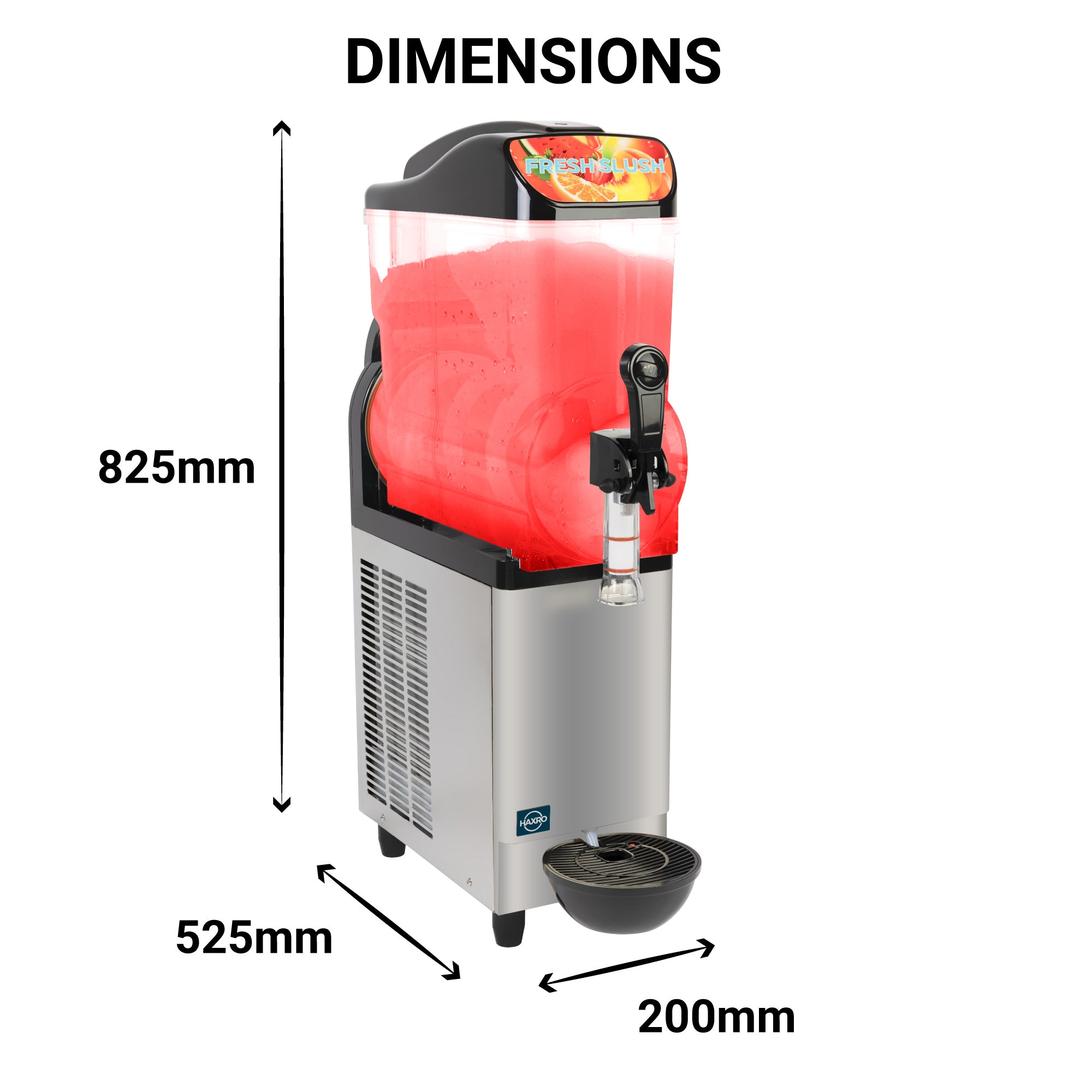 HAXRO Commercial Slush Machine 1 x 12L