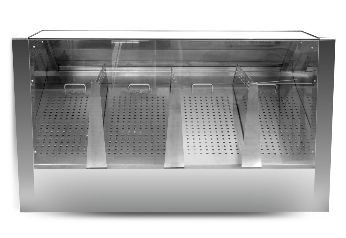 HAXRO Counter Display Popcorn Warmer 72oz-60L - 4 Compartments