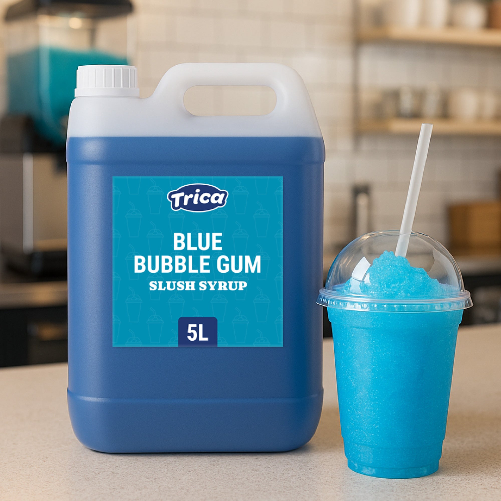 TRICA Blue Bubblegum Slush Syrup 5 Litre