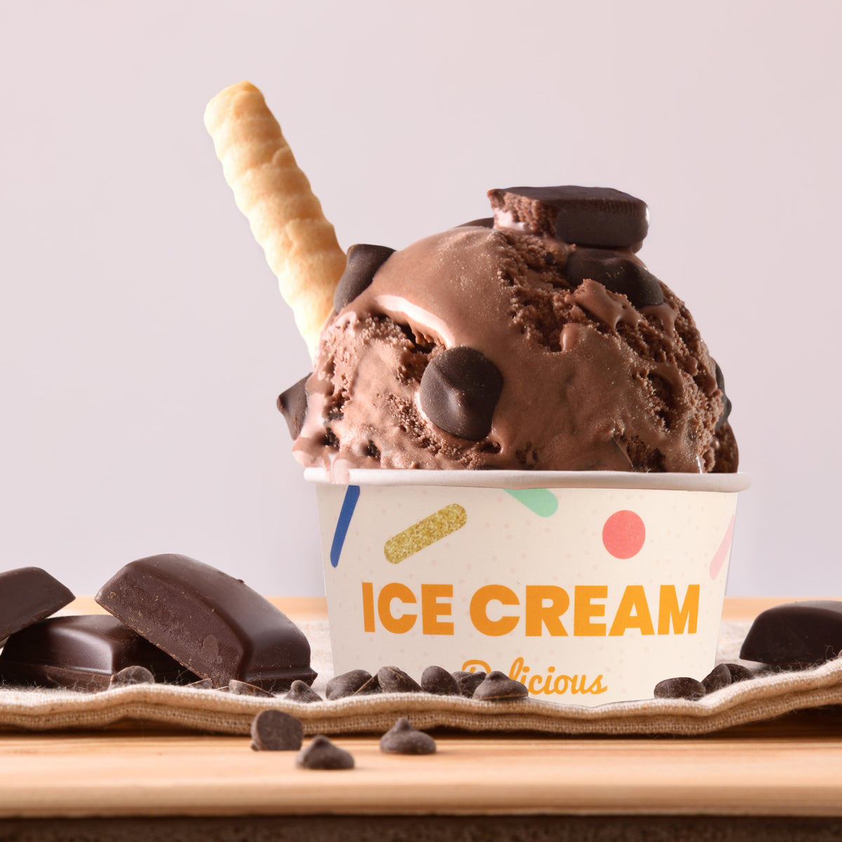 DEXLO 8oz Ice Cream Tubs 3 Scoops - Pack of 1000