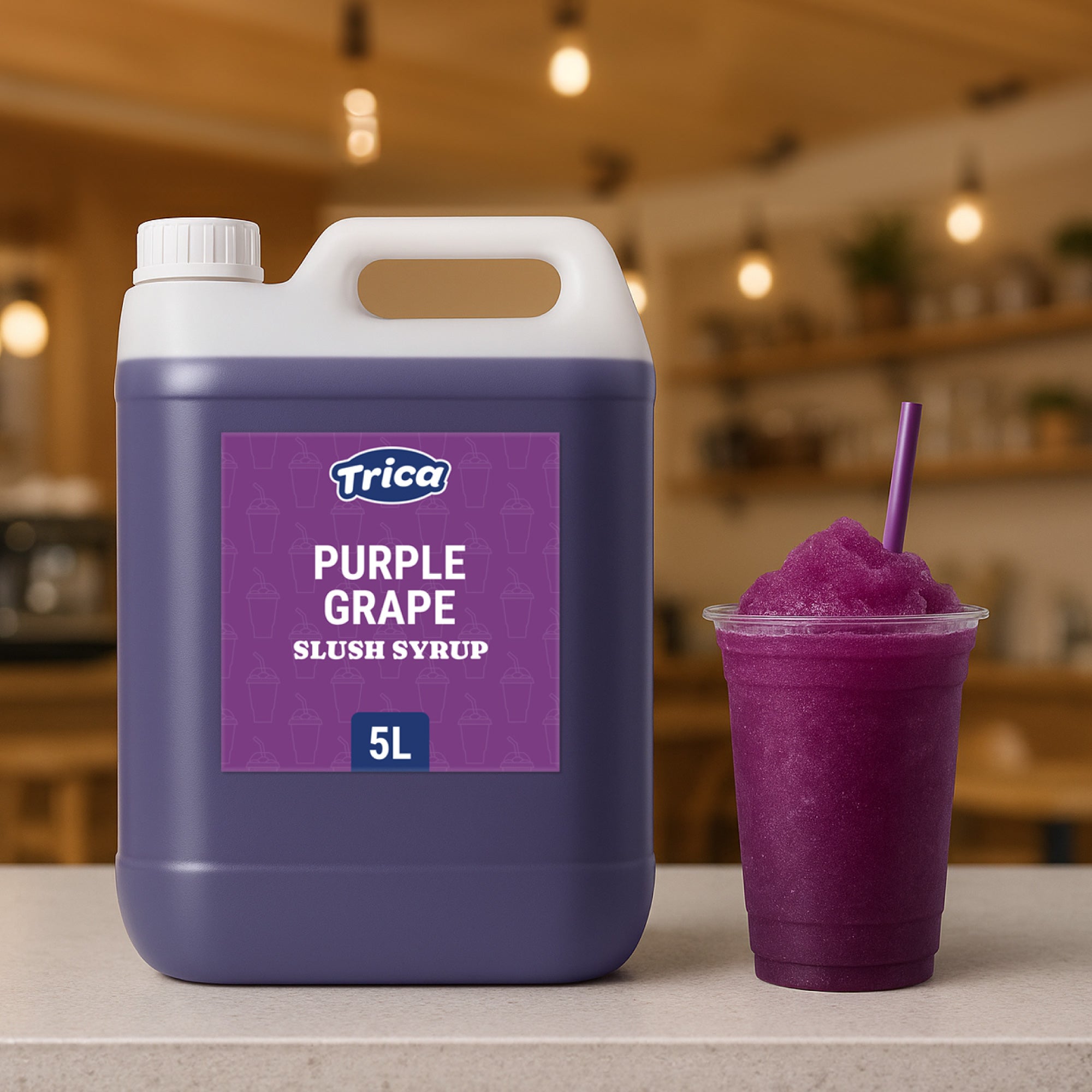 TRICA Purple Grape Slush Syrup 5 Litre