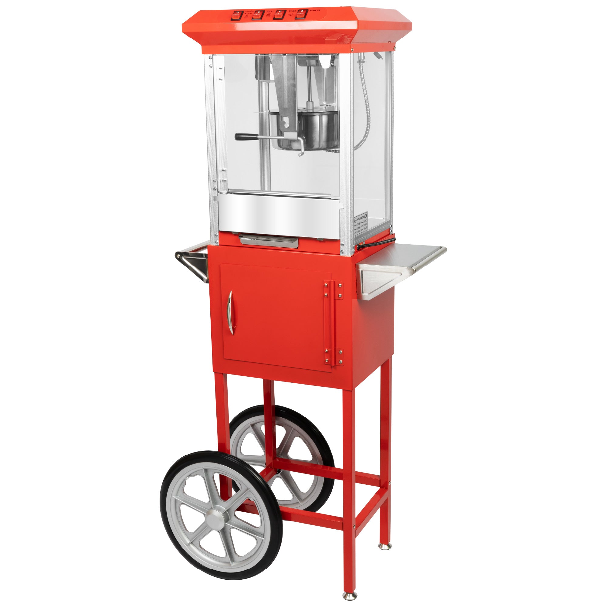 HAXRO Popcorn Machine & Cart 8oz - Red