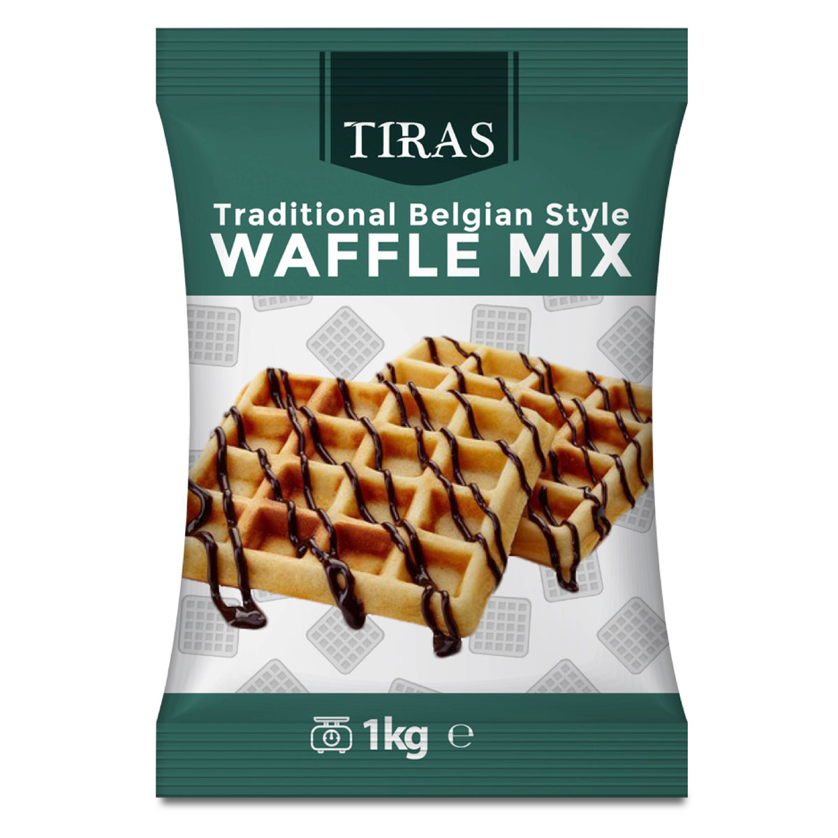 TIRAS Belgian Style Waffle Mix 1kg - Pack of 9