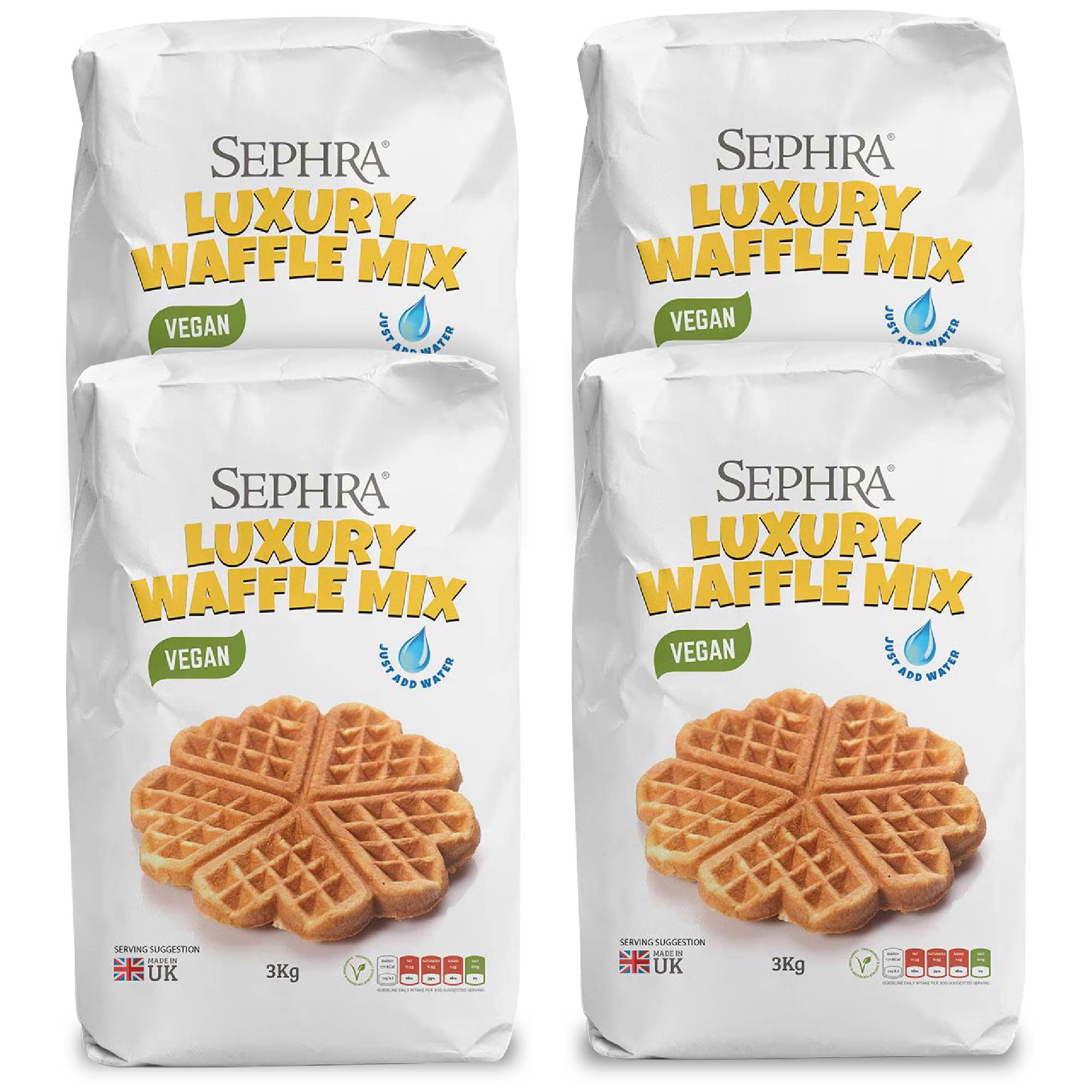 Sephra Luxury Vegan Waffle & Pancake Mix 3kg