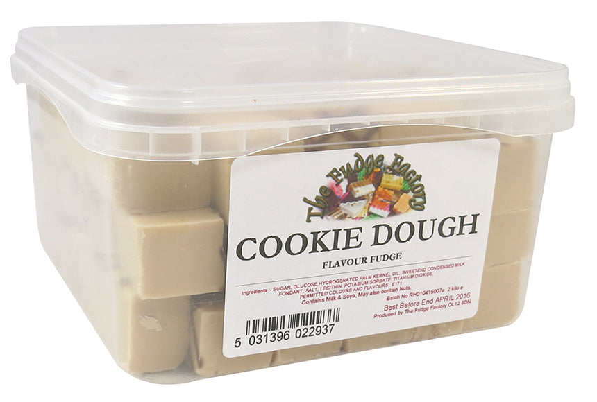The Fudge Factory Cookie Dough Fudge Tub 2kg