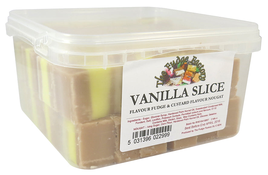 The Fudge Factory Vanilla Custard Slice Fudge 2kg
