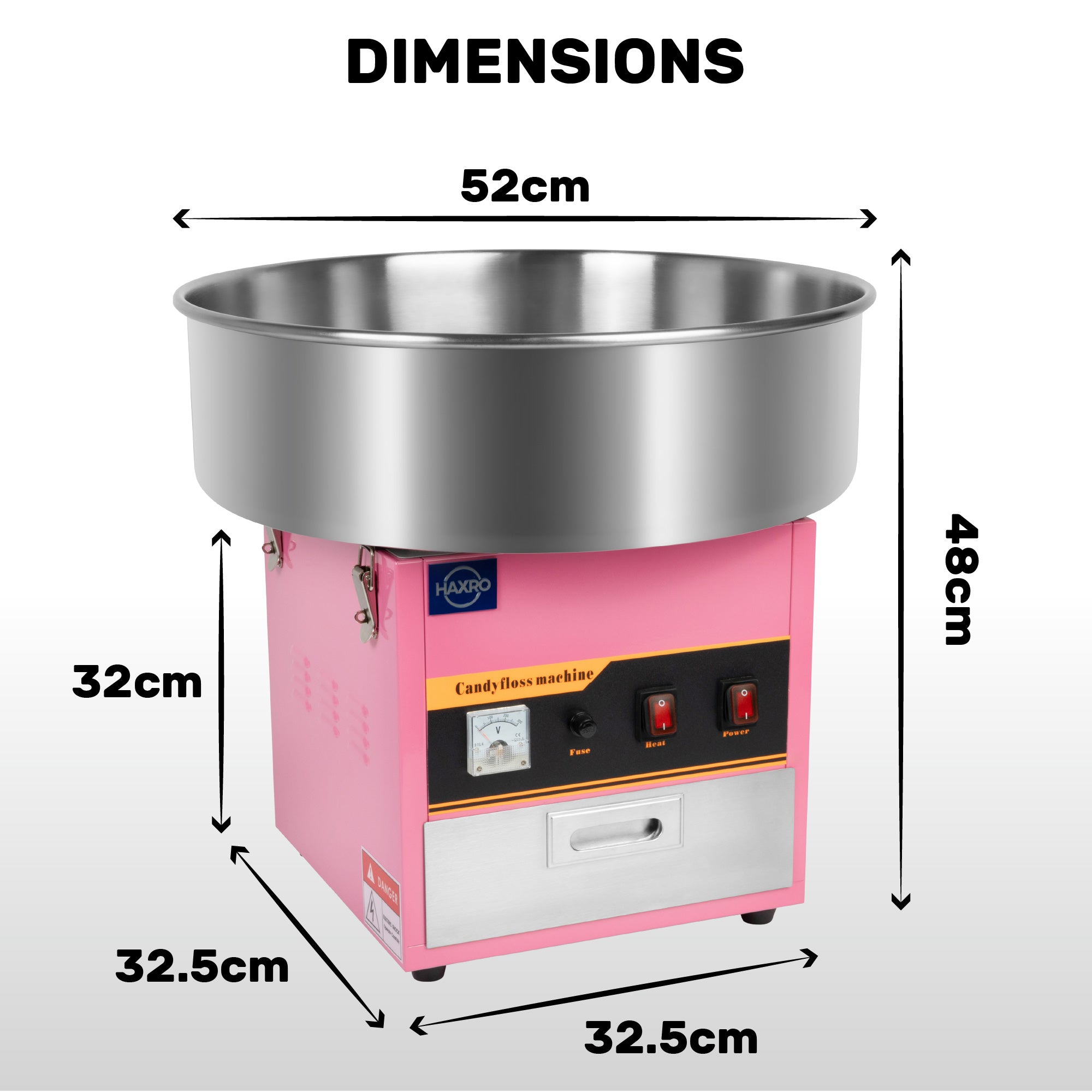 HAXRO Candy Floss Machine 52cm