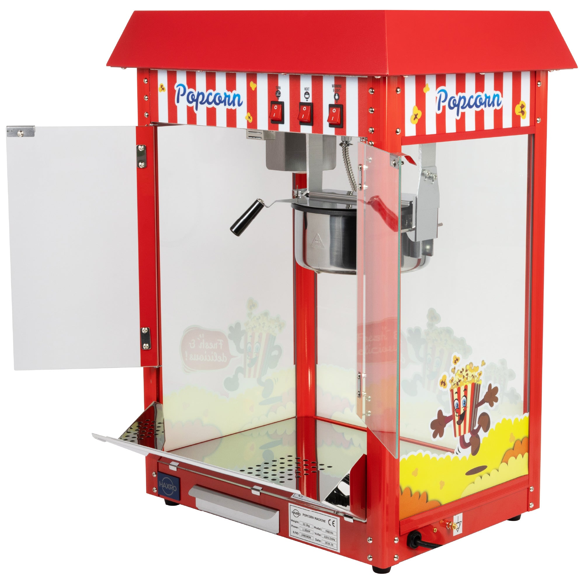 HAXRO Popcorn Machine 8oz Red