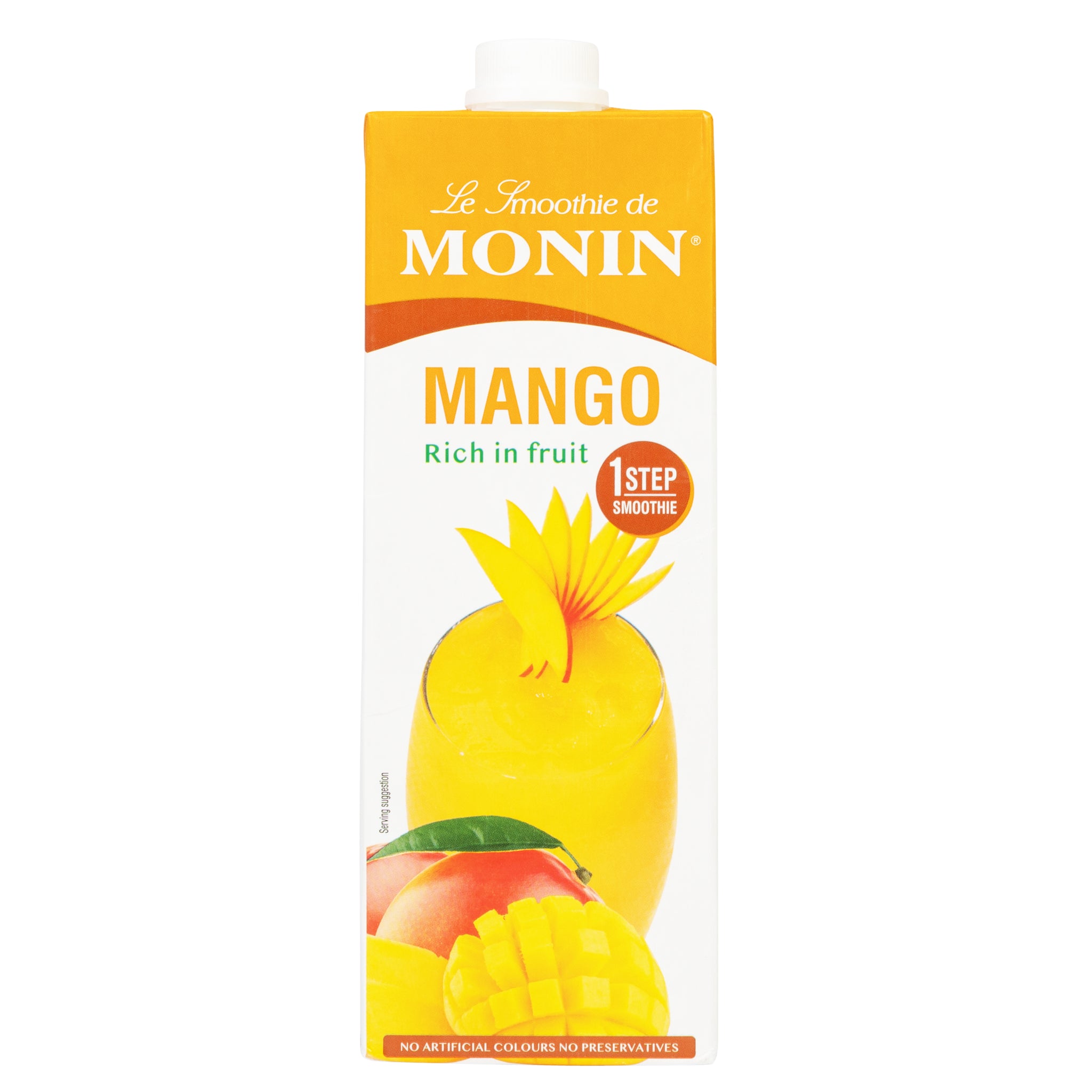 Monin Mango Smoothie Puree Syrup 1ltr BB July