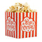 DEXLO Red & White Striped Popcorn Boxes