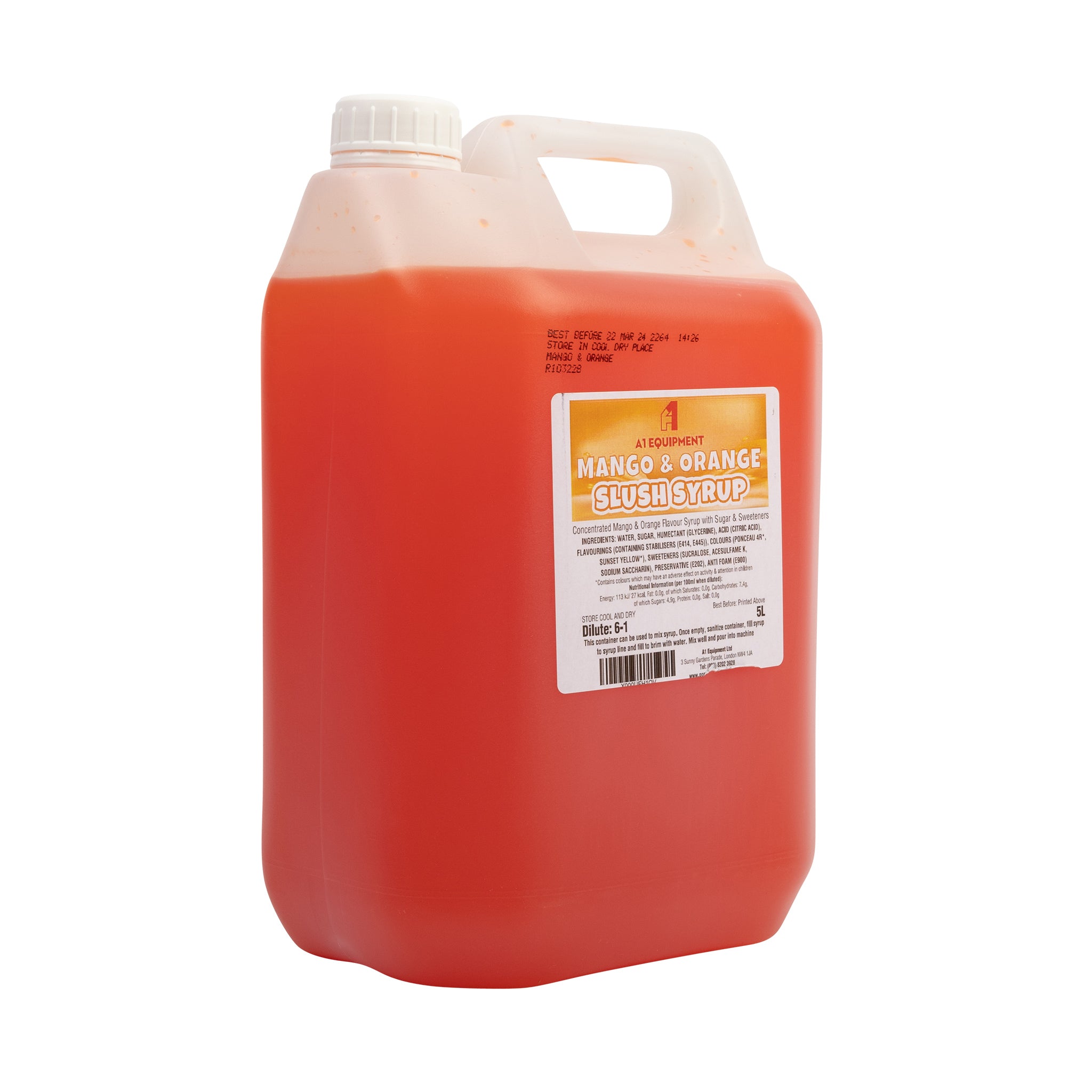 Mango & Orange Slush Syrup 5L