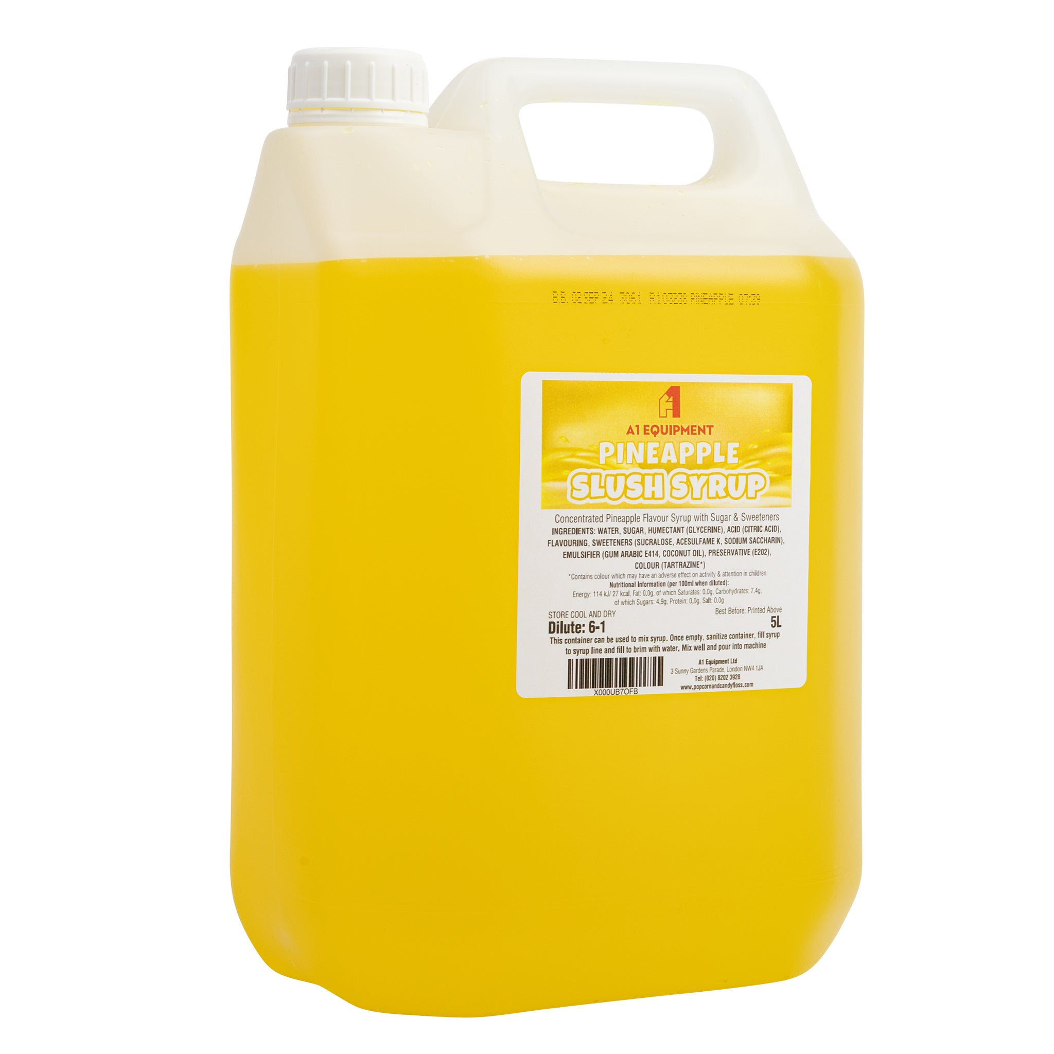 Pineapple Slush Syrup 5 Litre