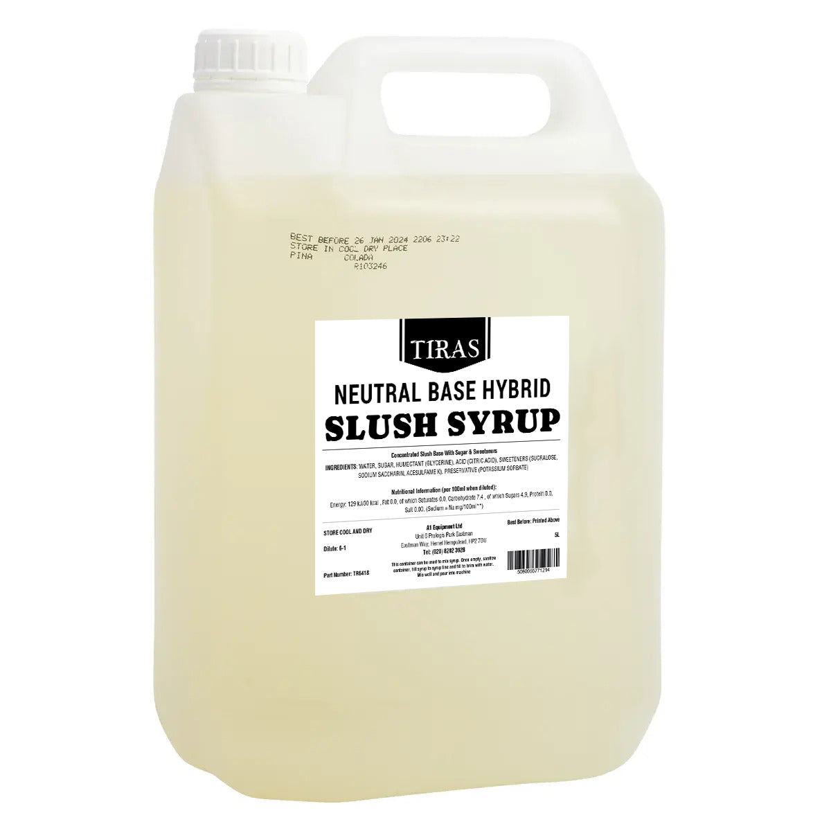 Neutral Base Hybrid Slush Syrup 5L