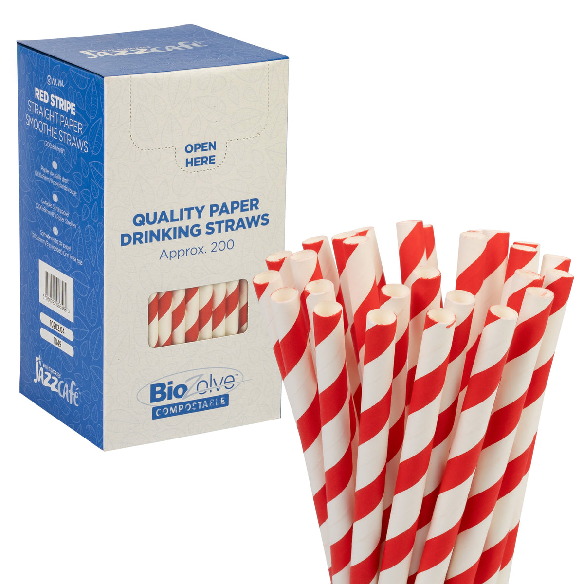 Jazz Cafe Paper Slush & Smoothie Straws 8mm