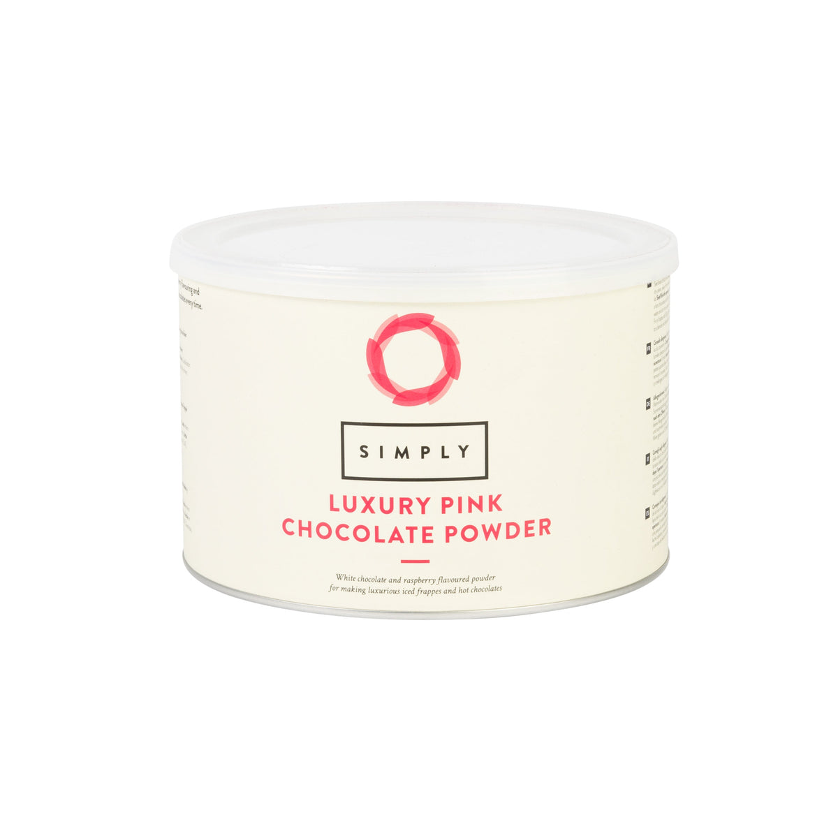 Simply Luxury Pink Chocolate Powder 1kg Tin