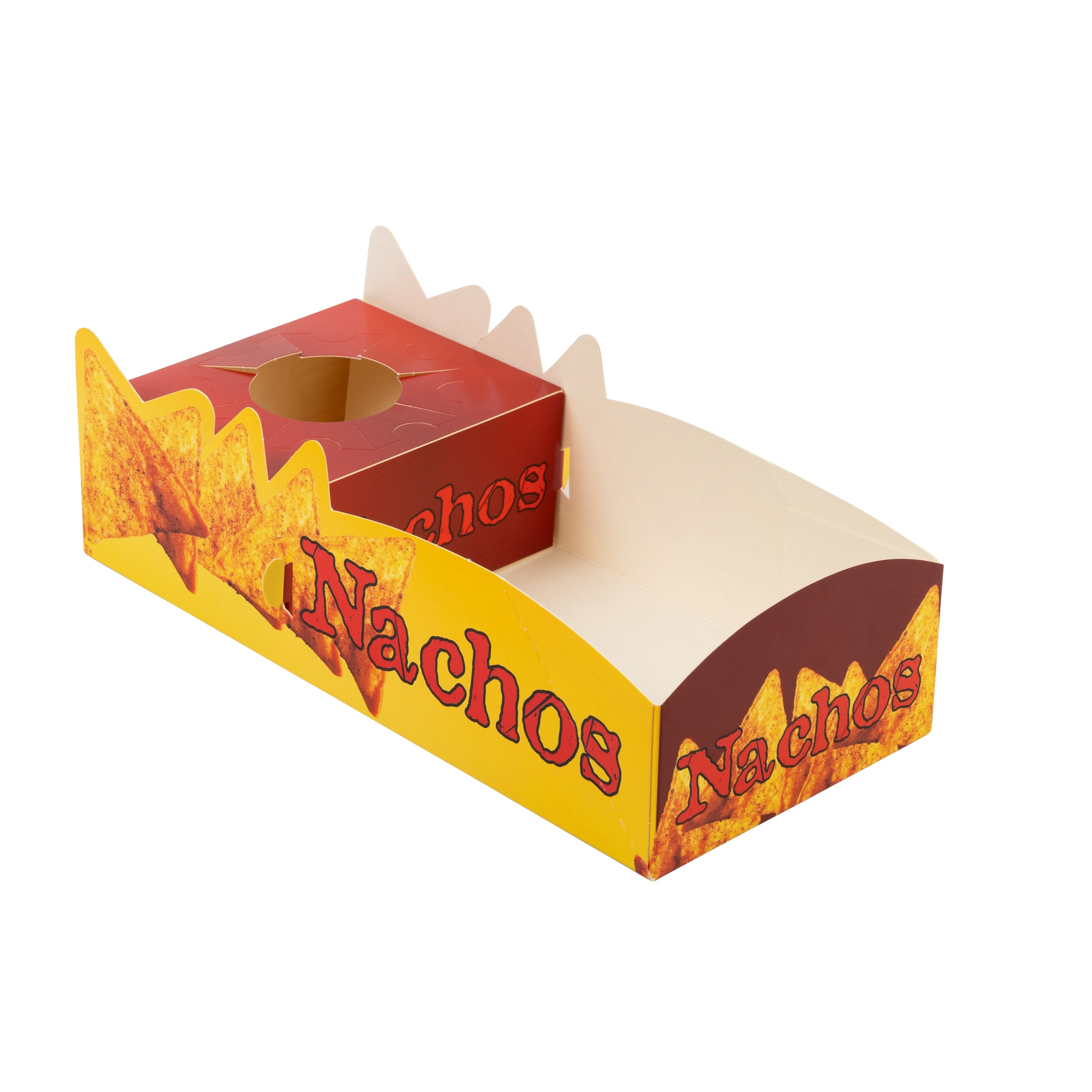 PCO Nacho Trays - Cardboard 2 Compartments 250 Per Box
