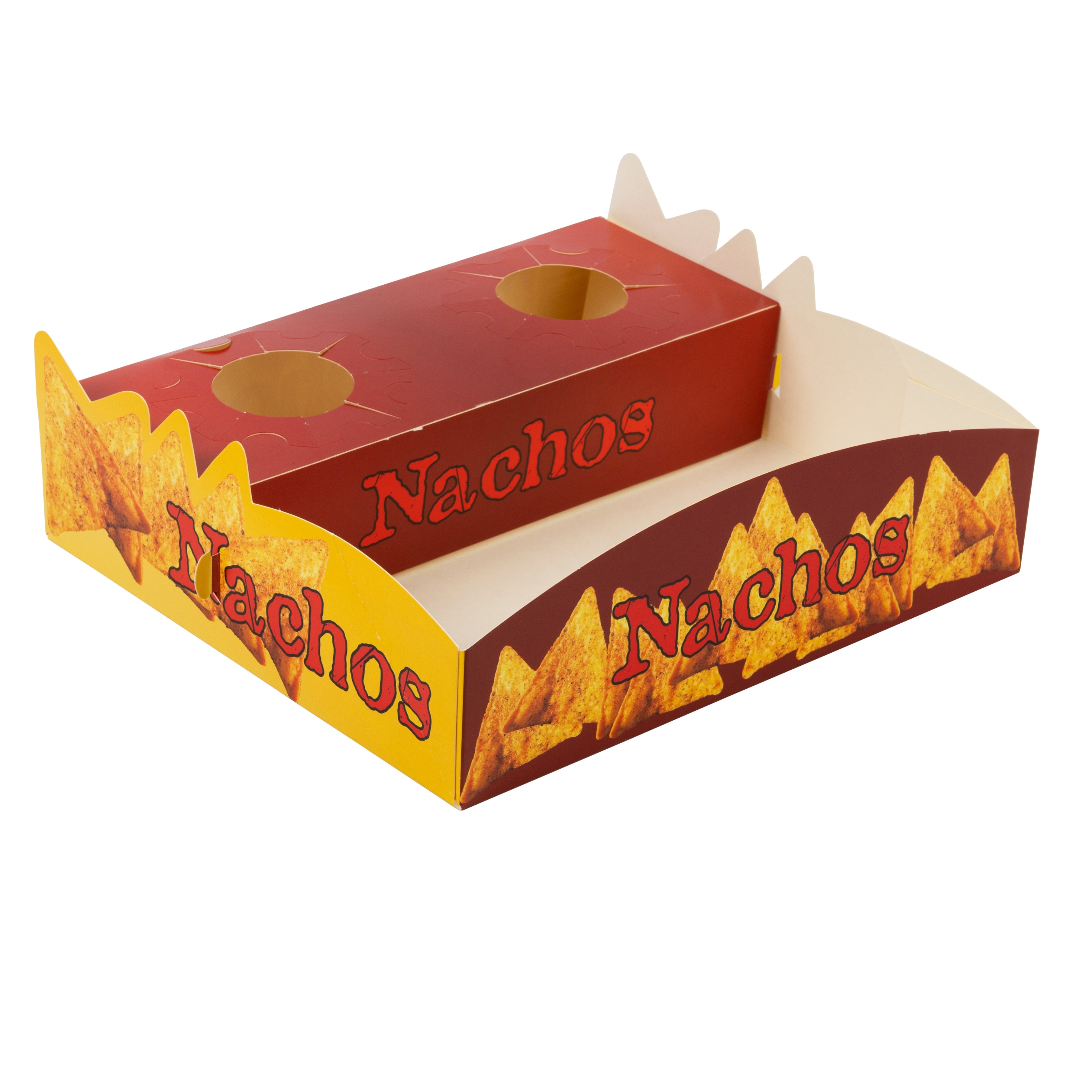 Nacho Tray - Cardboard 3 Compartments 250 Per Box