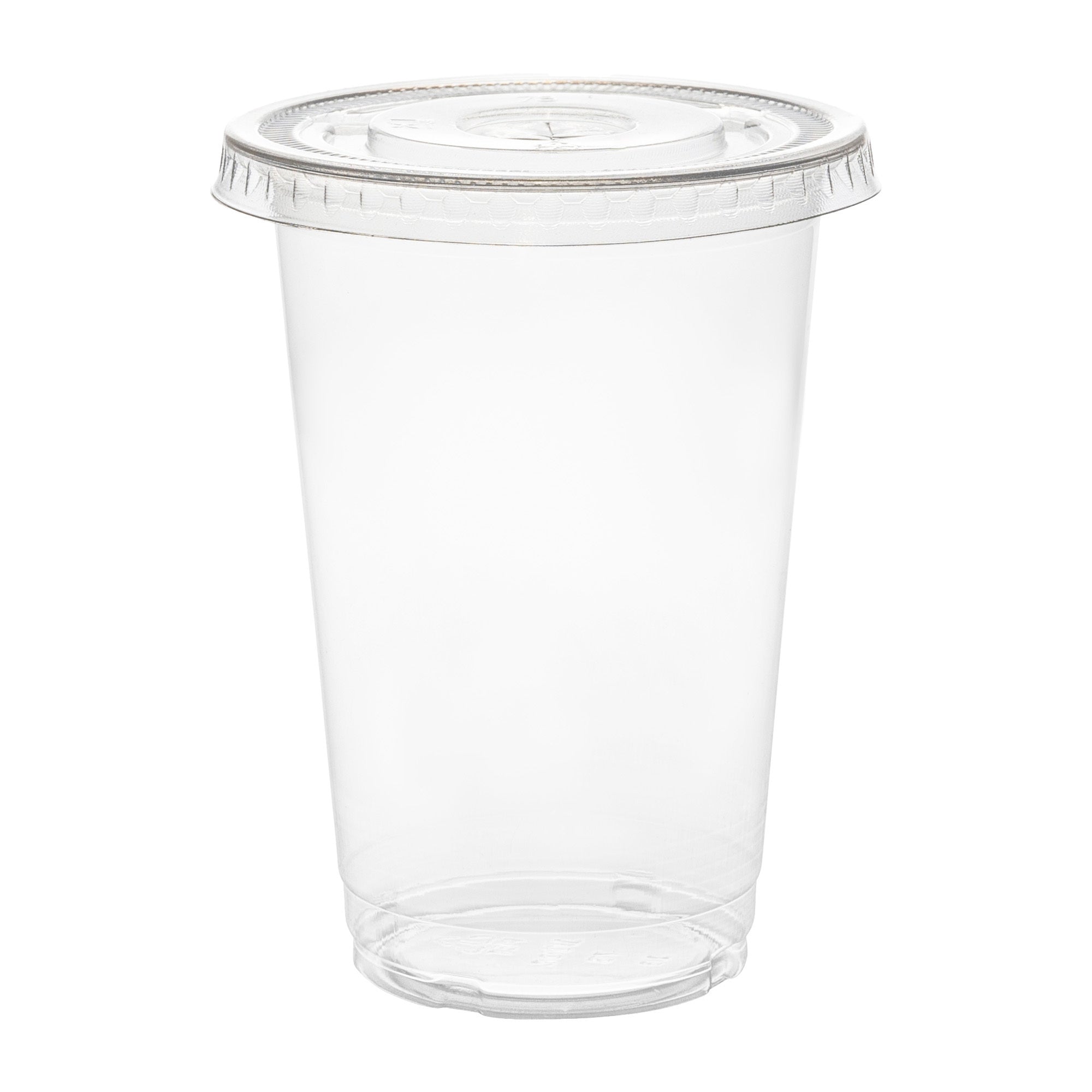 Clear Smoothie Cup RPET 10oz with Lids - 1000 Cups