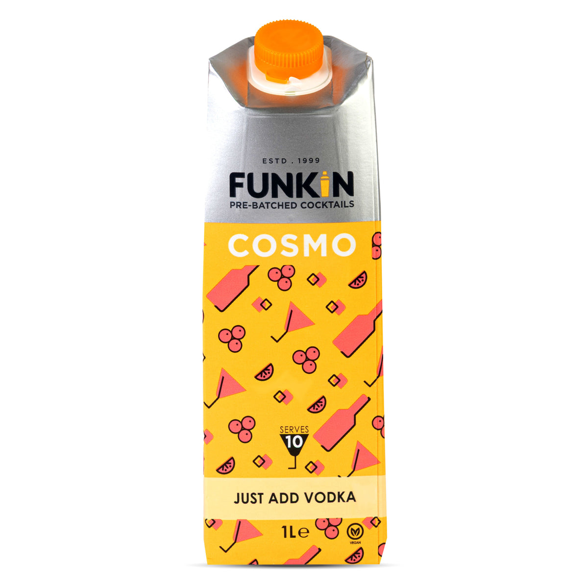 FUNKIN Cosmopolitan Cocktail Mixer 1 Ltr Pre-Batched