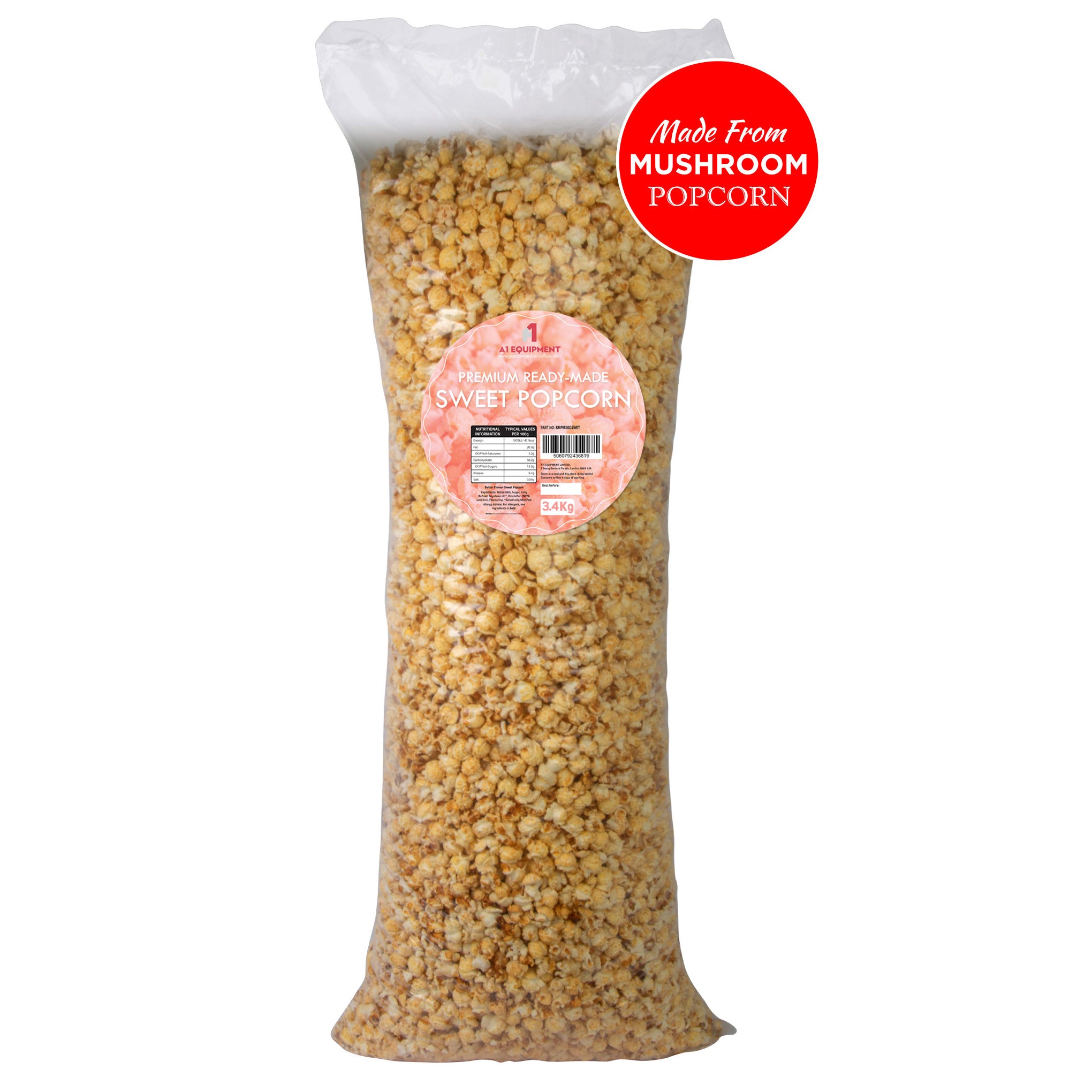 Premium Ready-Made Sweet Popcorn 3.4kg