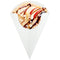 Dexlo Plain white Crepe Cone Holders - Pack of 500