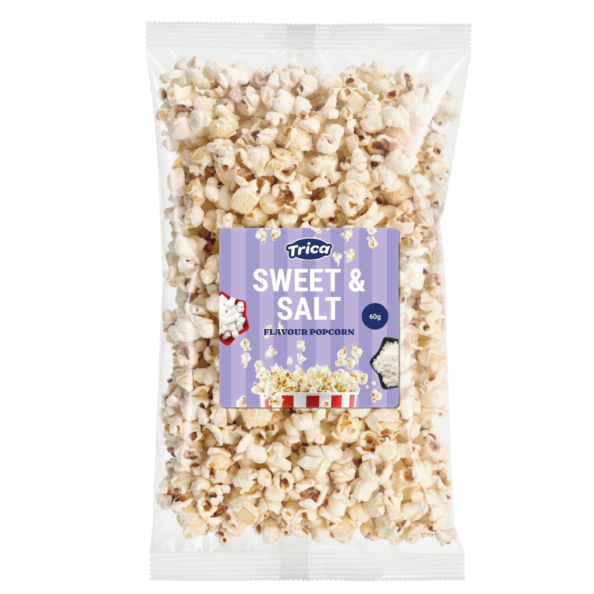 TRICA Ready To Go Popcorn Sweet & Salty Mix 60g - Pack of 36