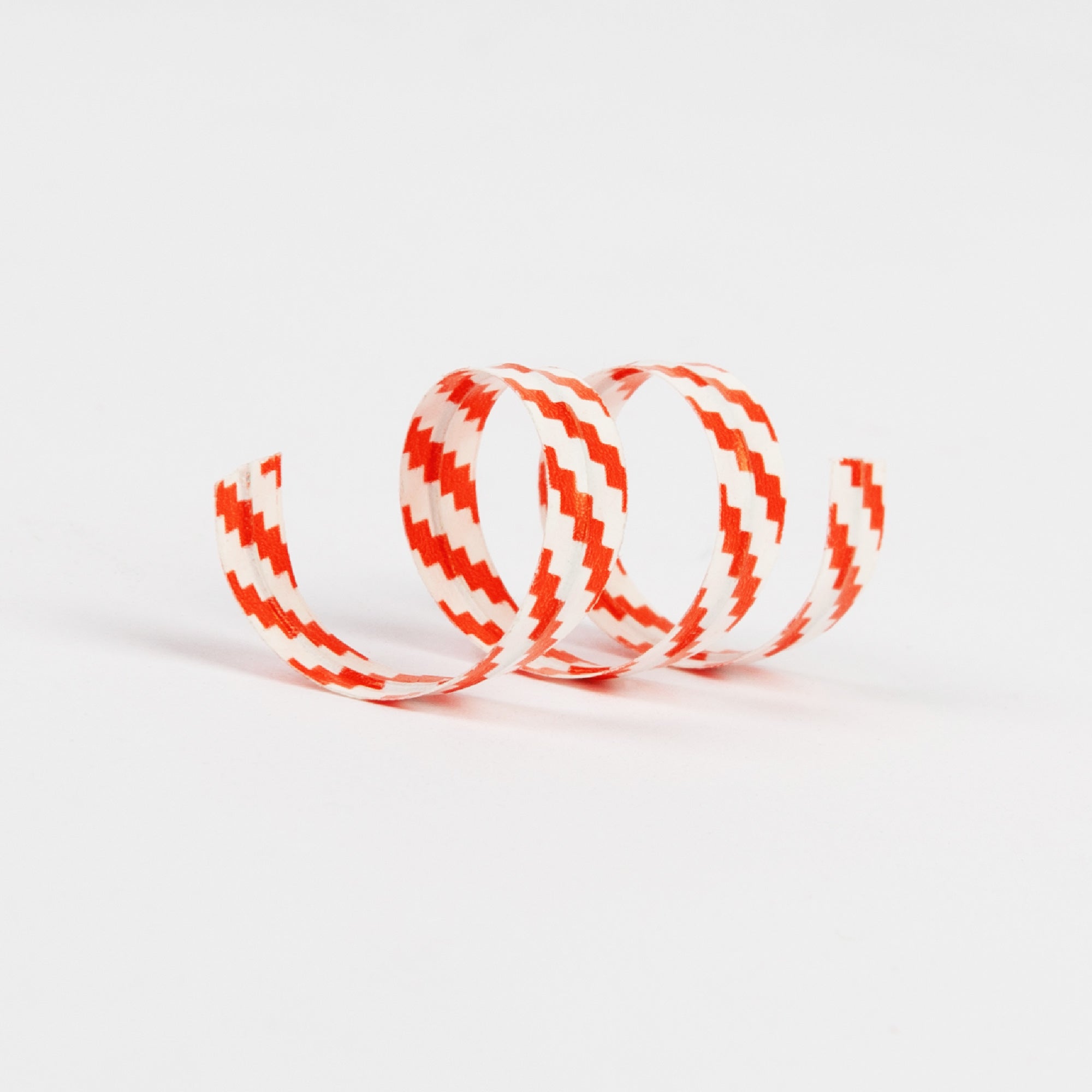 DEXLO Red and White Striped Twist-Tie - Pack of 2,000