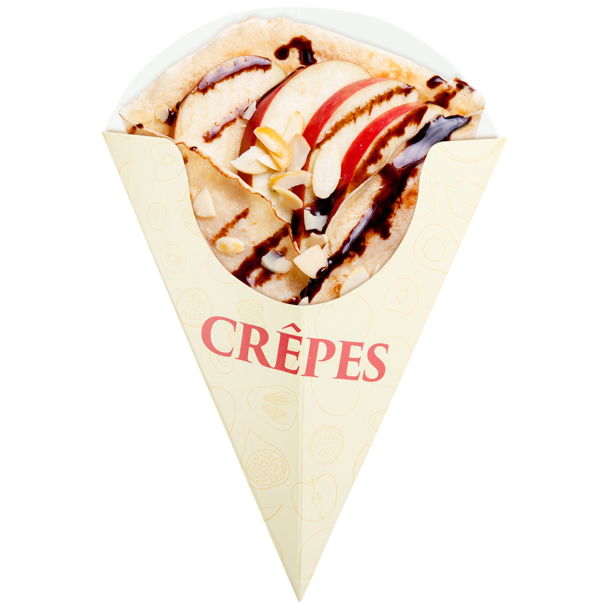 DEXLO Crepe Cone Holders With Design - Pack of 500