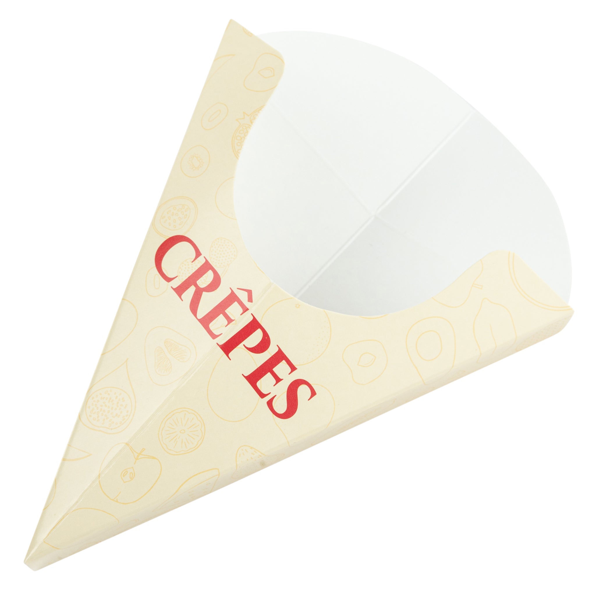 DEXLO Crepe Cone Holders With Design - Pack of 500