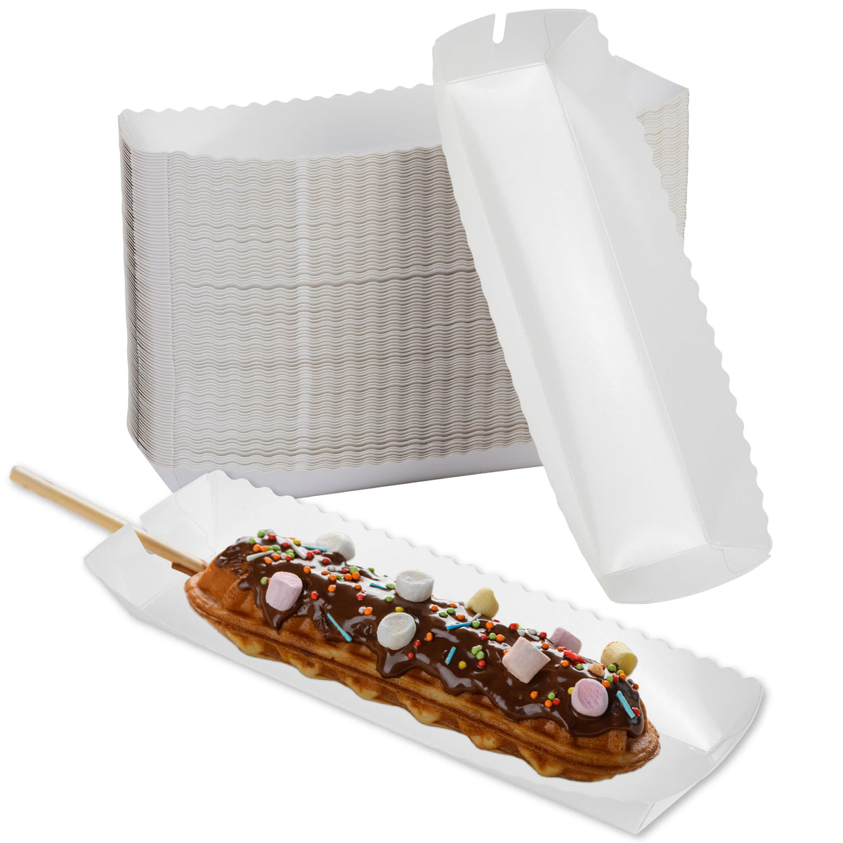 DEXLO Lolly Waffle Serving trays - Pack of 1000