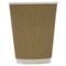 12oz Kraft Ripple Cup - Full Case - Pack of 500