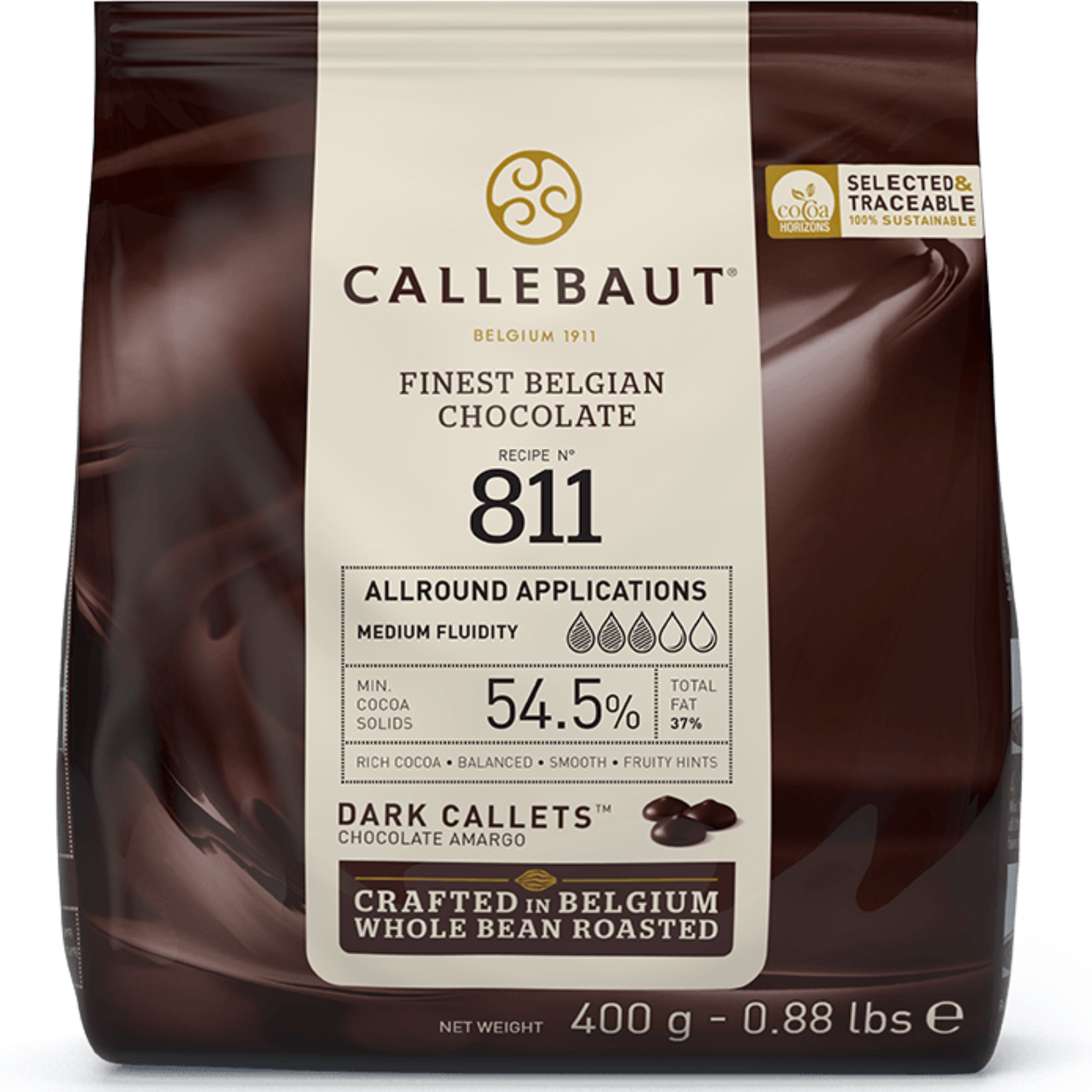 CALLEBAUT Dark Chocolate Callets 400g