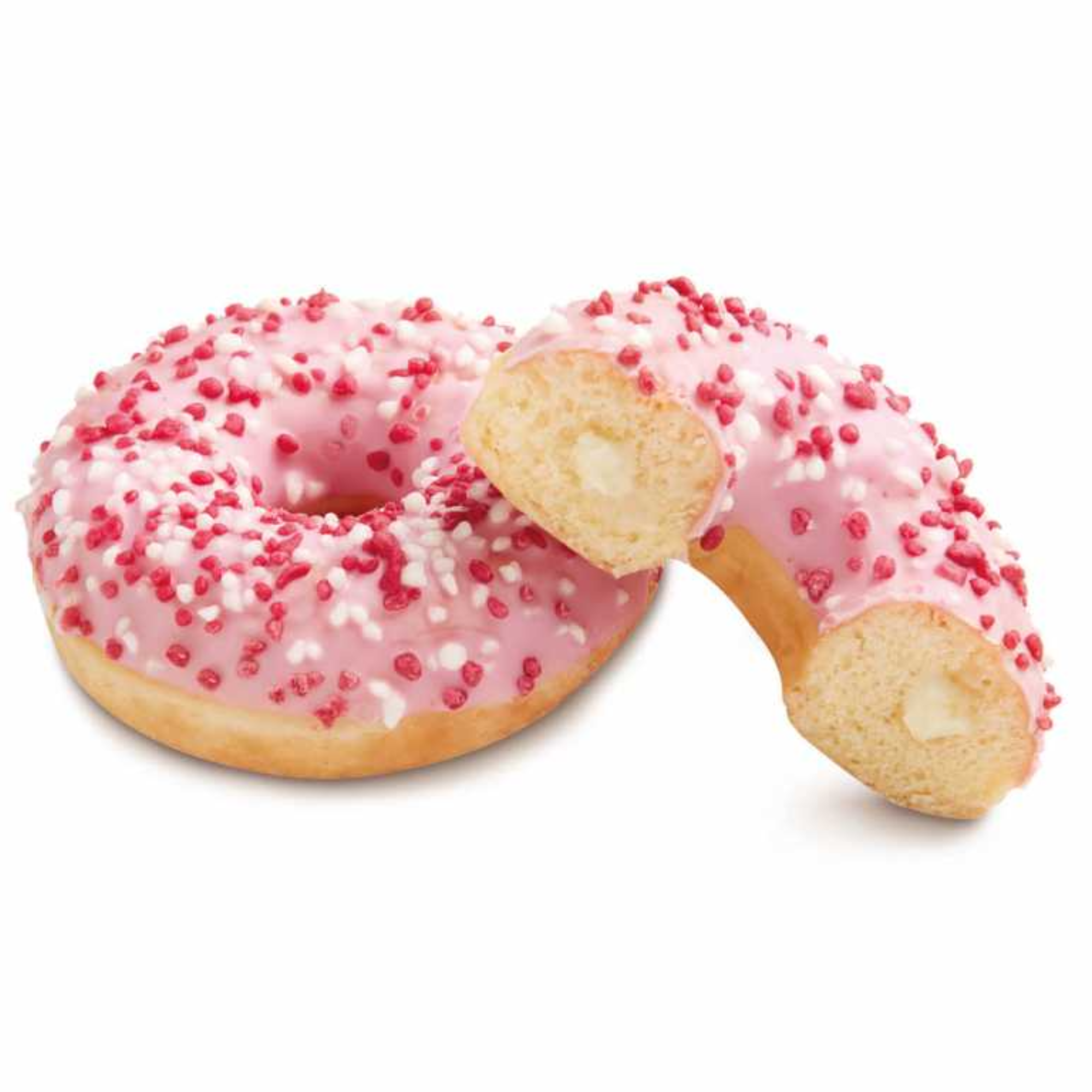 Frozen Pink & White Doughnuts 74g  ( Case of 36 )