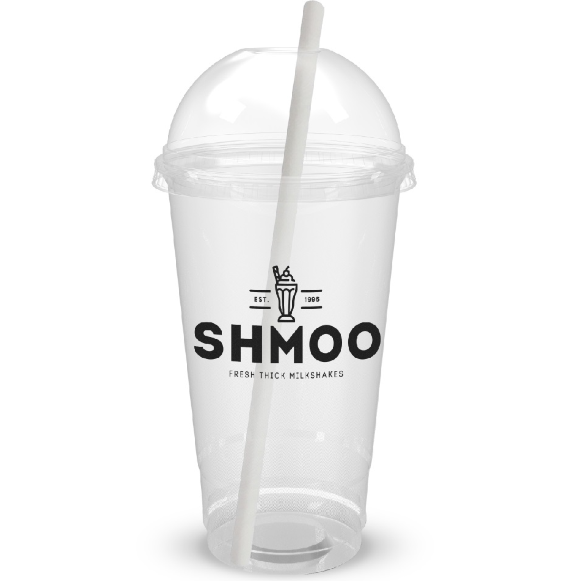 Shmoo Milkshake 22oz Cups, Lids & Straws Case of 100