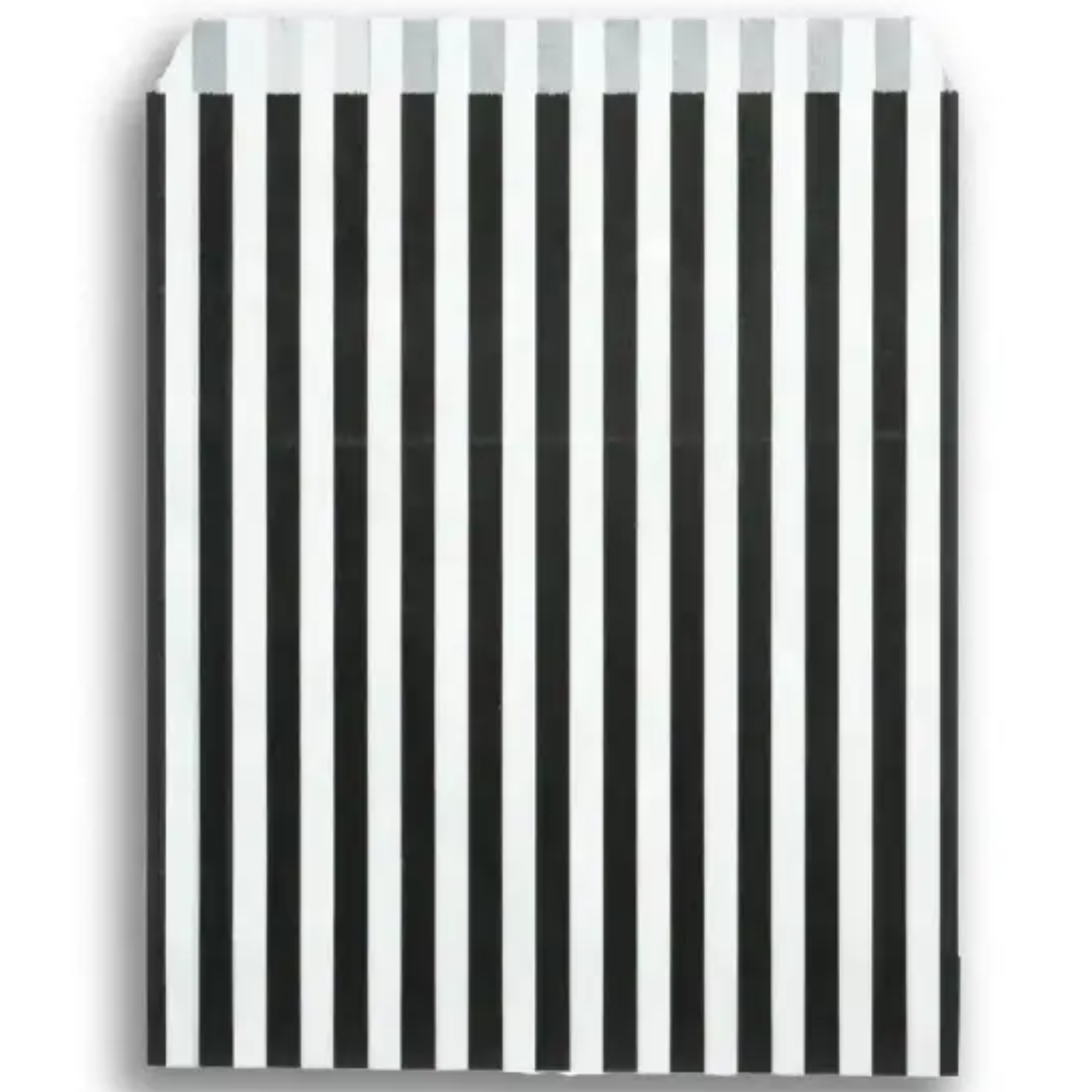 Feefo Black Candy Stripe Paper Bags [5" x 7"] - Case of 1000