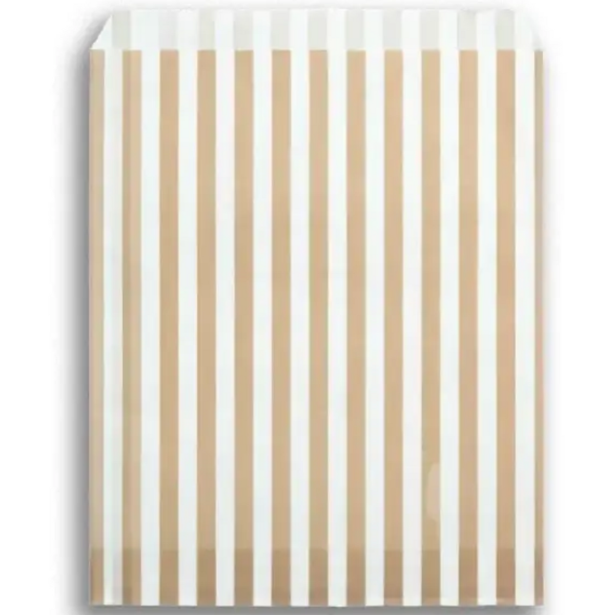 Feefo Gold Candy Stripe Paper Bags [5" x 7"] - Case of 1000