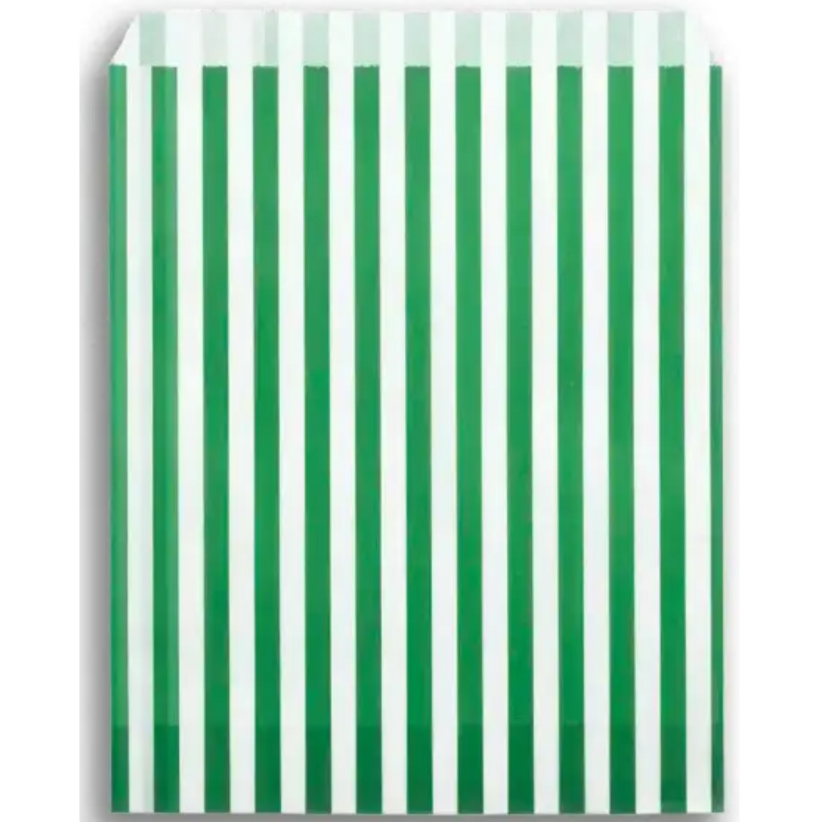 Feefo Green Candy Stripe Paper Bags [5" x 7"] - Case of 1000