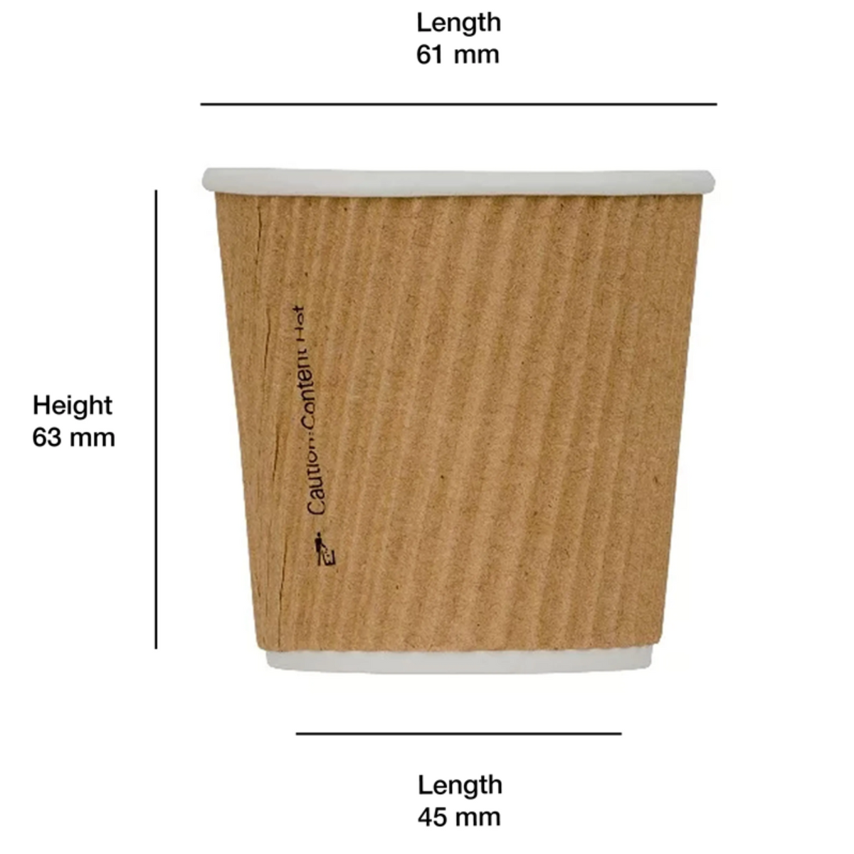 GREENPAK 4oz Kraft Ripple Cup - Full Case - Pack of 1440