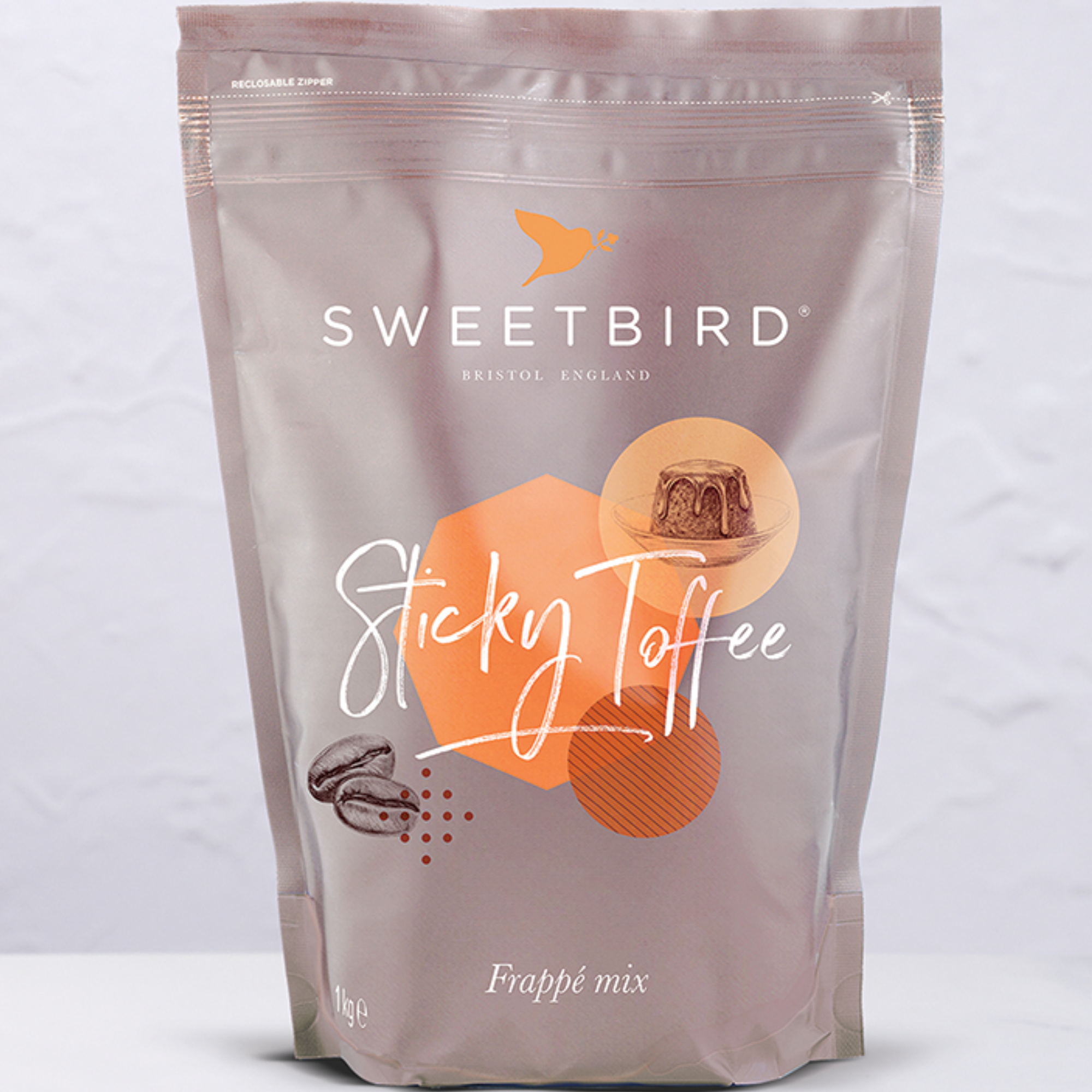 Sweetbird Sticky Toffee Frappé Mix (Bags) 1kg