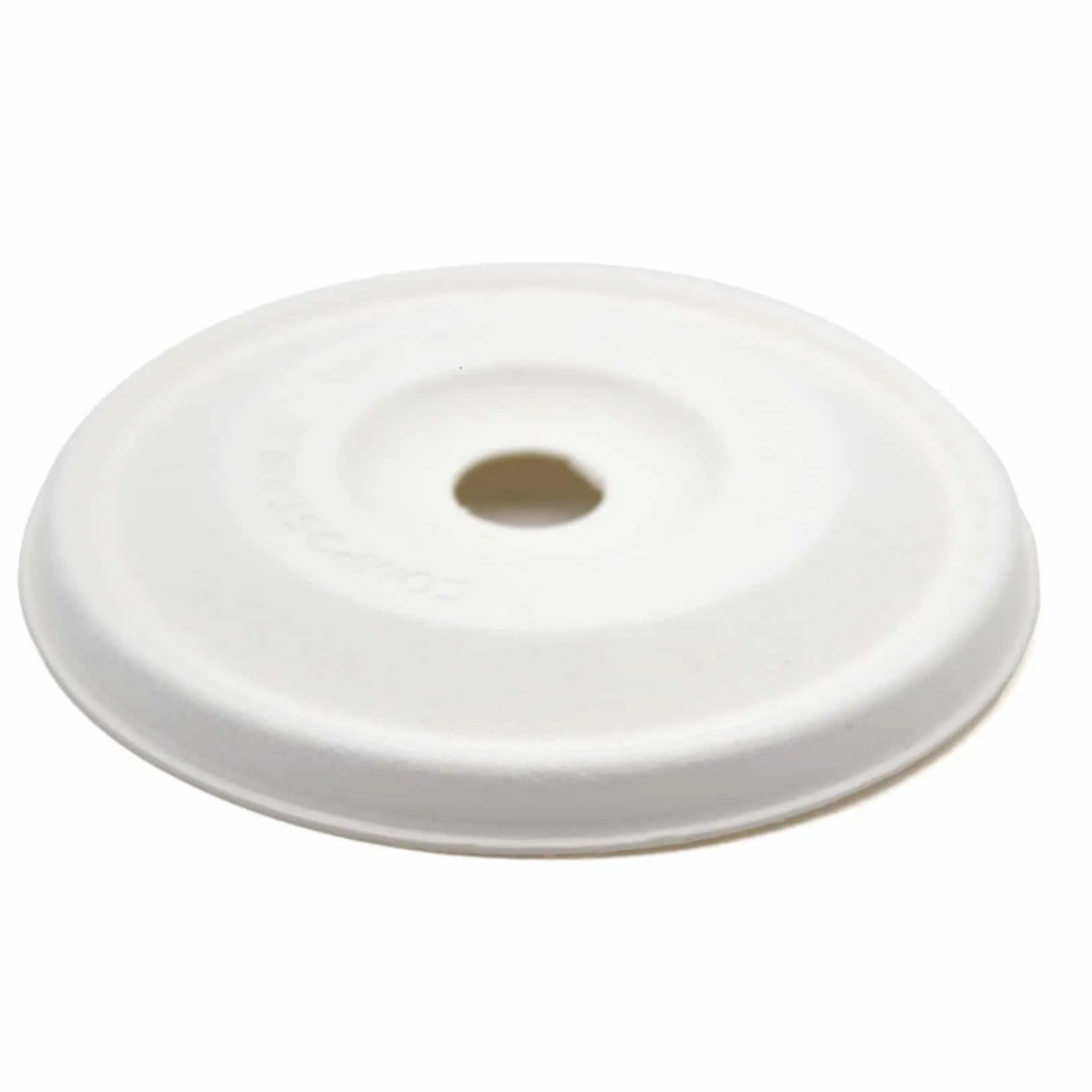 GREENPAK 10/12/16/22oz Bagasse Flat Lid - Full Case - Pack of 1000