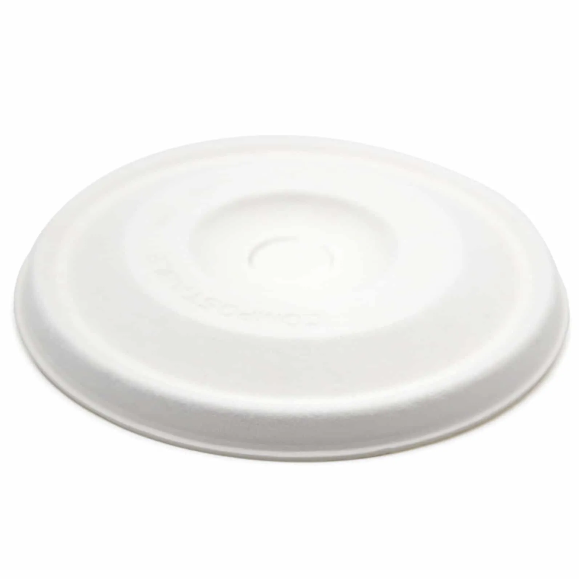 10/12/16/22oz Bagasse Flat Lid - Full Case 1000 Pack