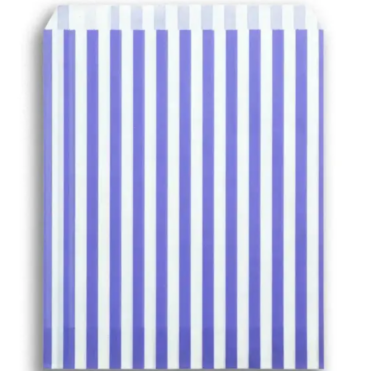 Feefo Purple Candy Stripe Paper Bags [7" x 9"] - Case of 1000